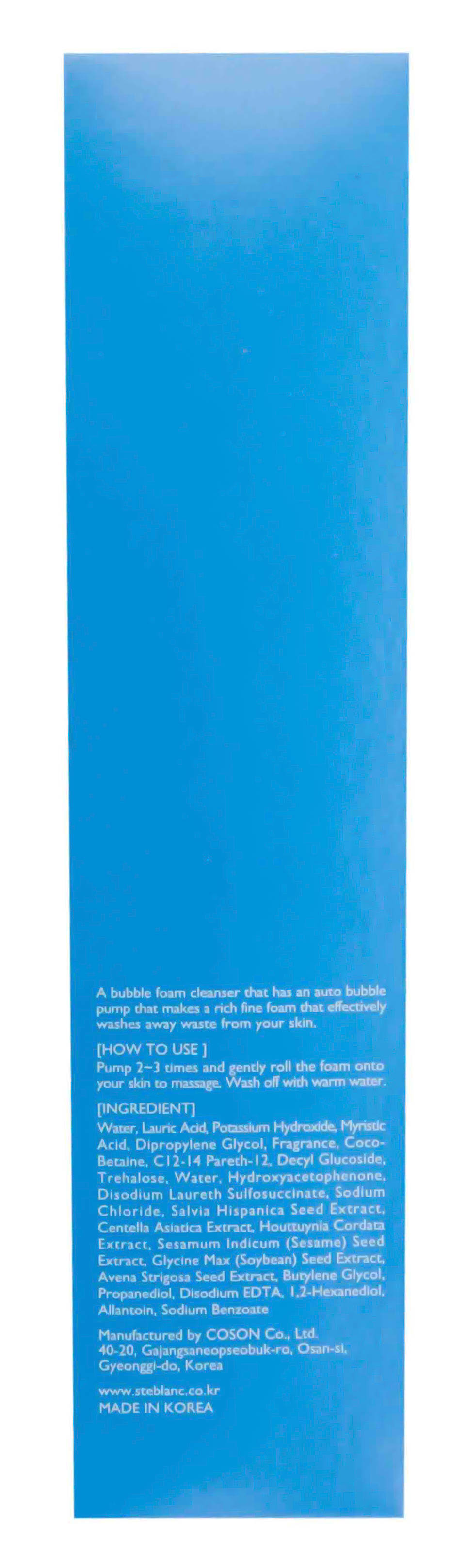 Стебланк Воздушная пенка для умывания Micro Foam Cleanser 200 мл (Steblanc, Cleanser) фото 2