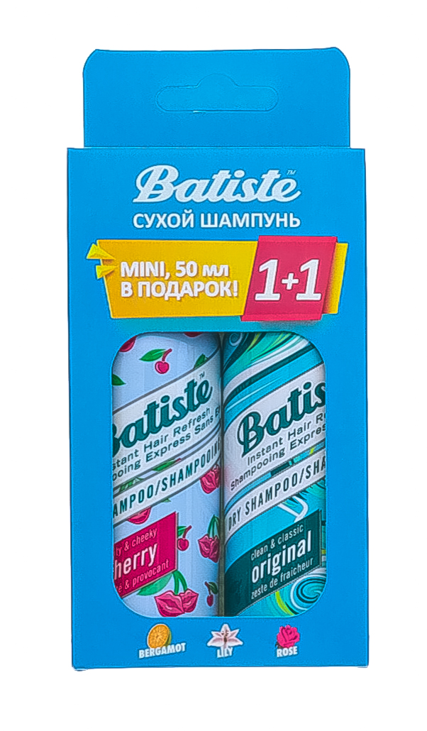 Батист Набор сухих шампуней 50 мл + 50 мл (Batiste, Fragrance) фото 1
