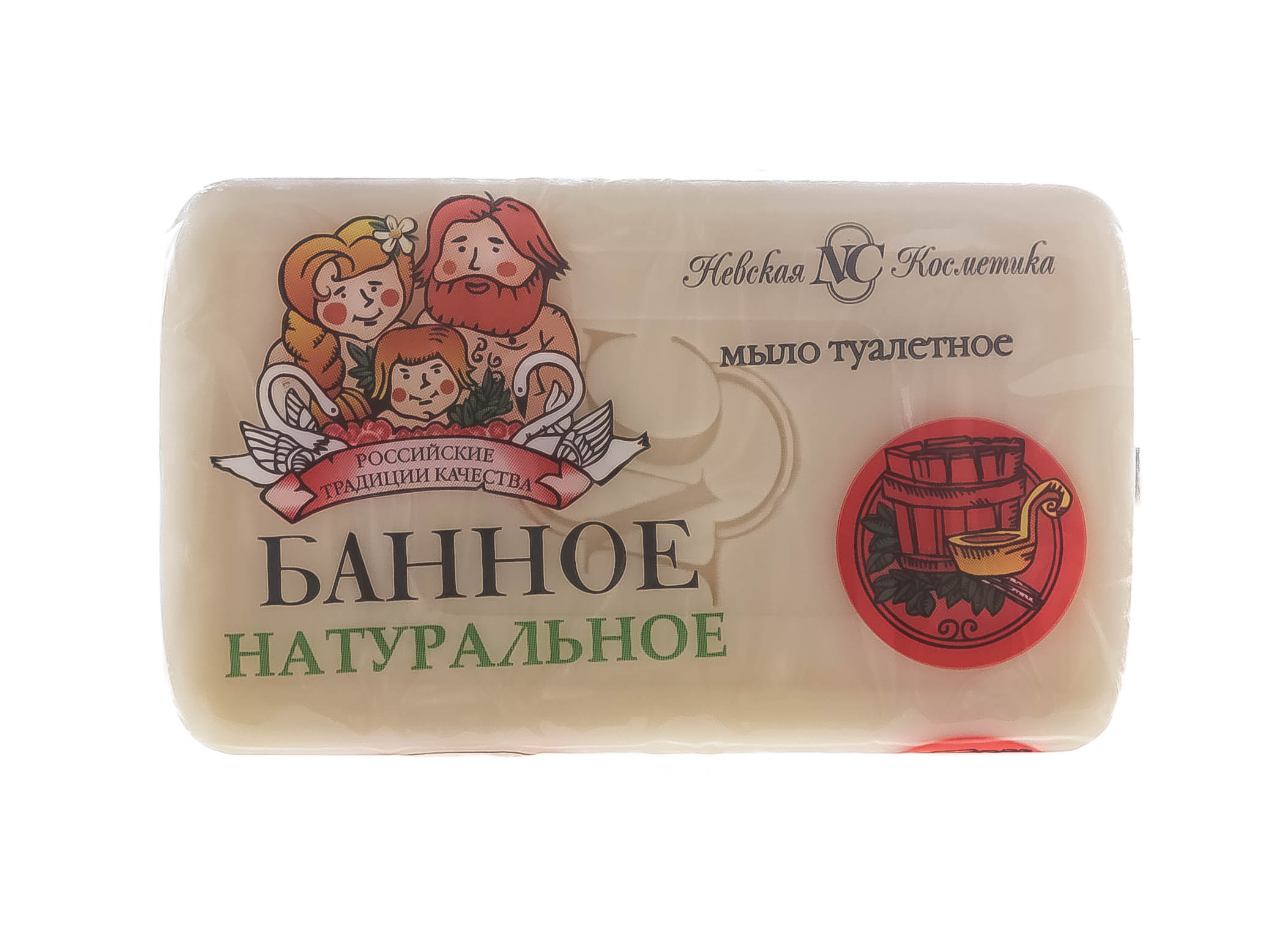  Туалетное мыло Банное 140 г (Невская косметика, Мыло) фото 1