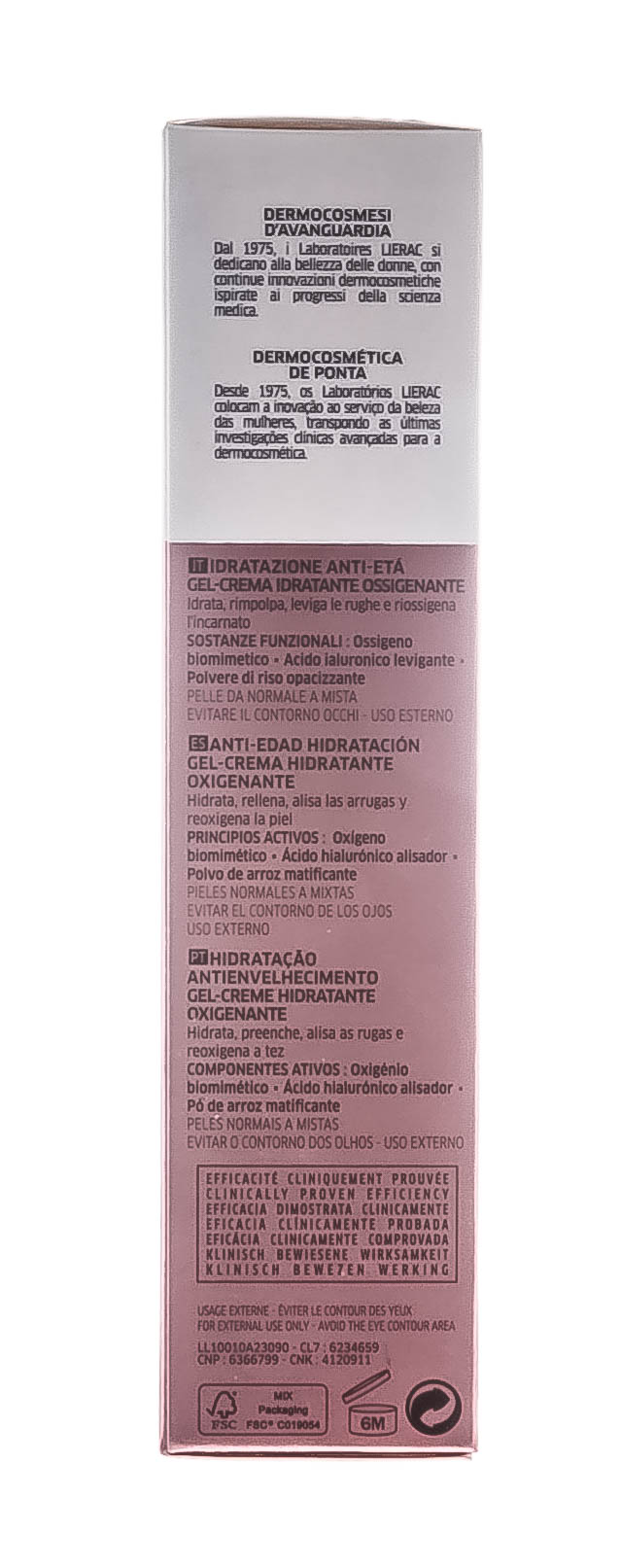 Лиерак Гель-крем кислородный увлажняющий с матирующим эффектом, 30 мл (Lierac, Hydragenist) фото 4