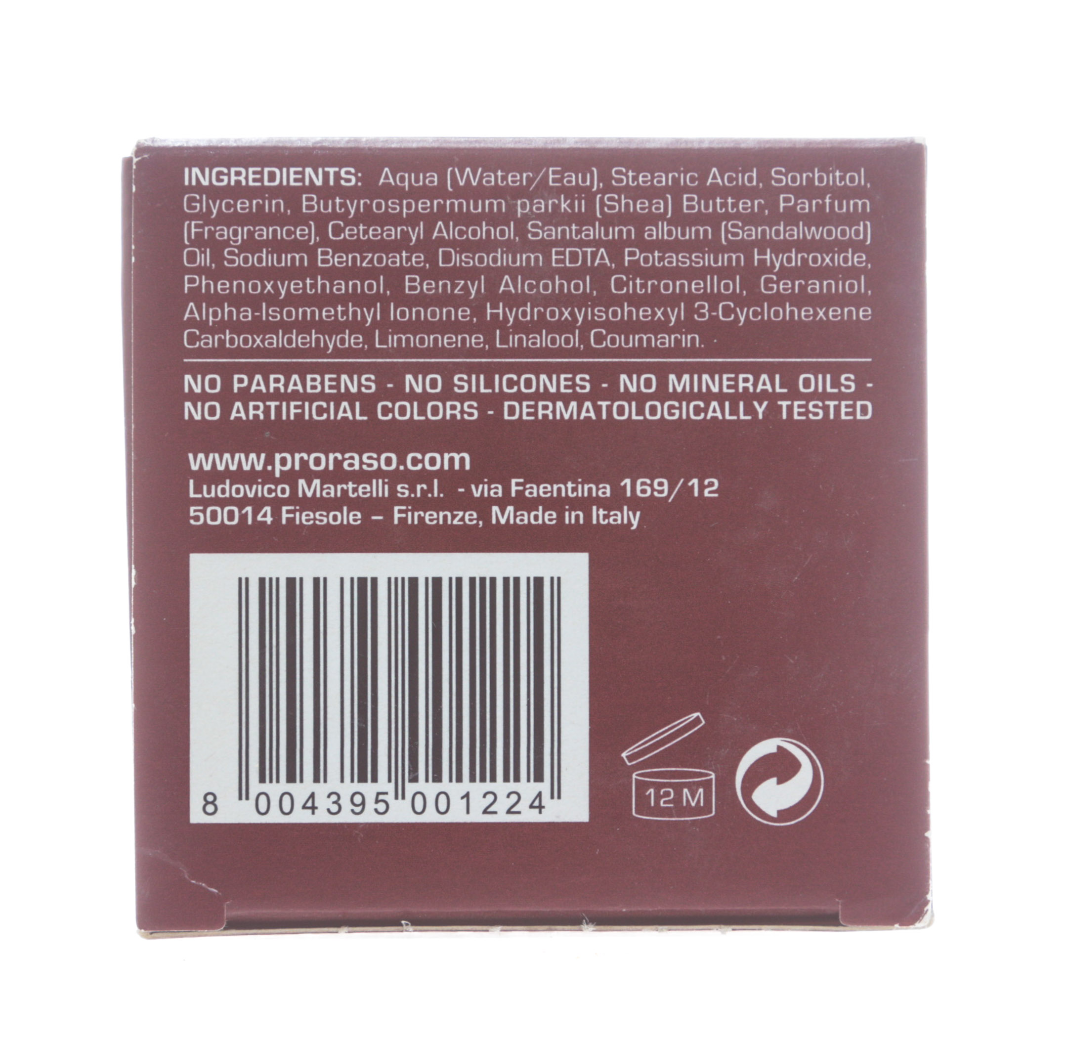 Прорасо Питательный крем до бритья с маслом сандала и маслом ши, 100 мл (Proraso, Для бритья) фото 5