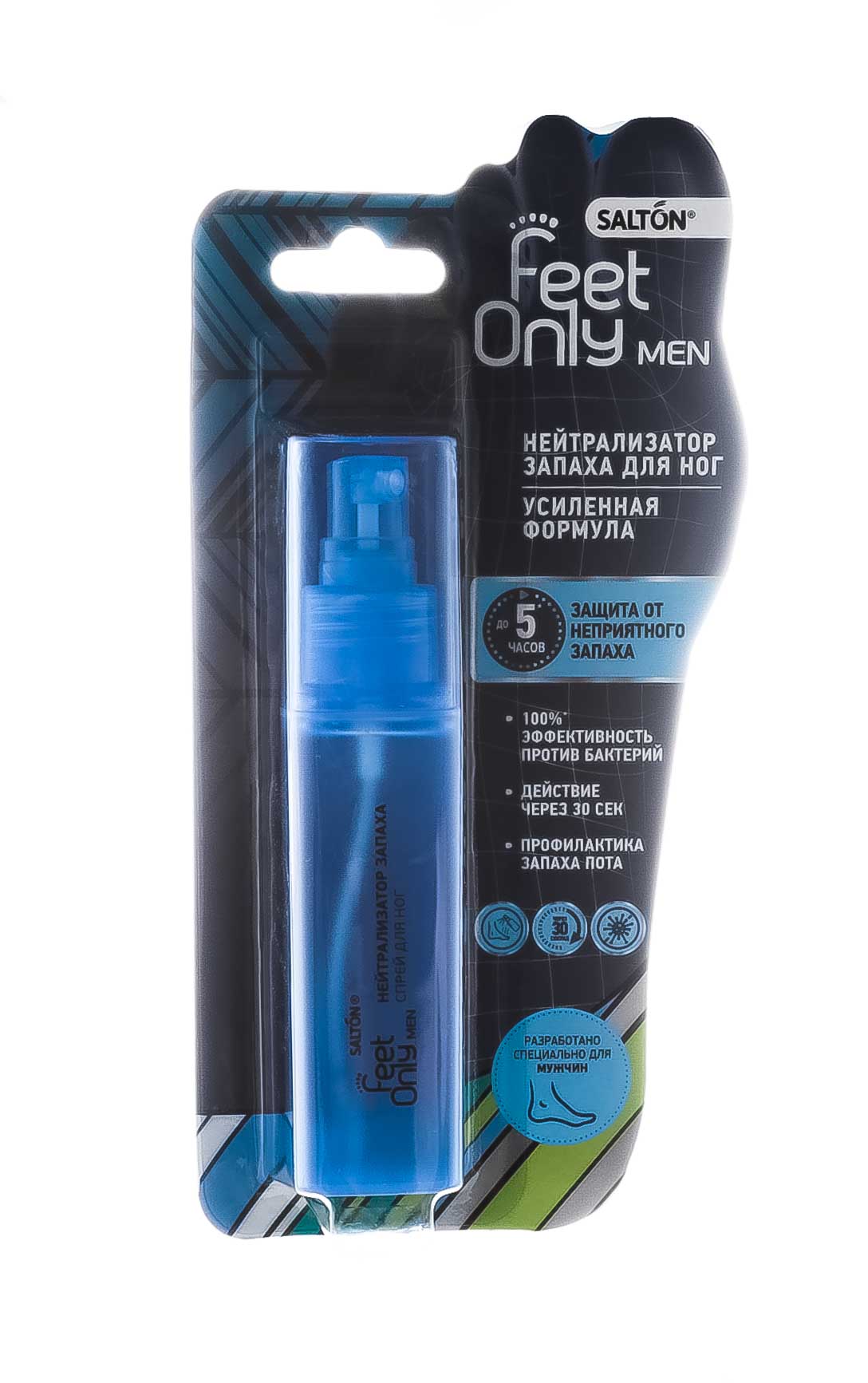 Салтон Для быстрого устранения неприятного запаха ног, 60 мл (Salton, Feet Only) фото 2