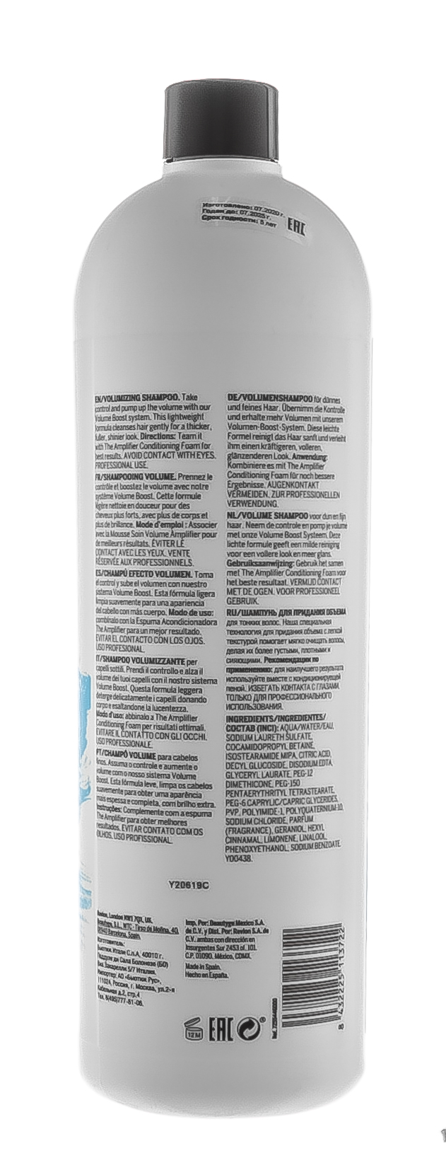 Ревлон Профессионал Шампунь для придания объема для тонких волос Volumizing, 1000 мл (Revlon Professional, Pro You) фото 1