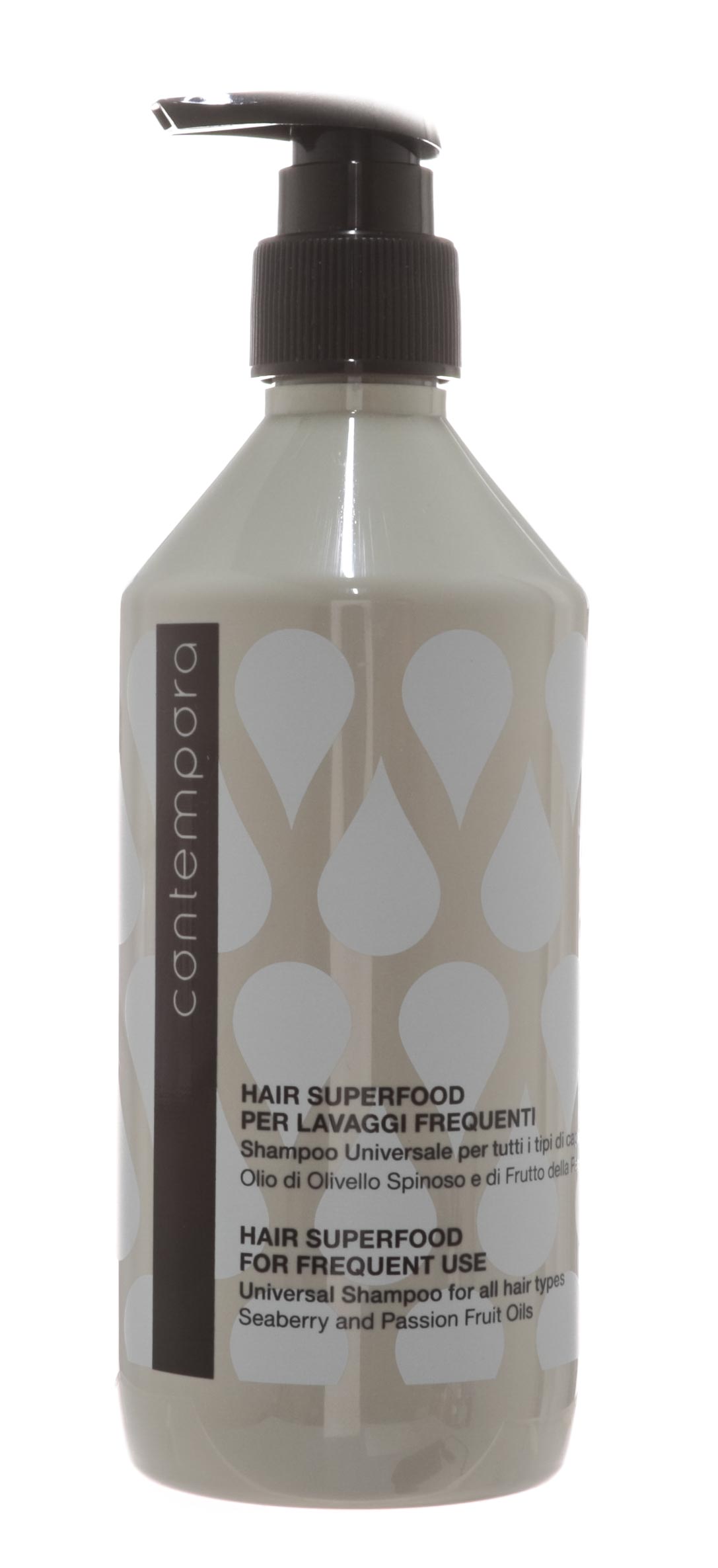Barex Шампунь универсальный для всех типов волос с маслом облепихи и маслом маракуйи, 500 мл (Barex, Contempora)