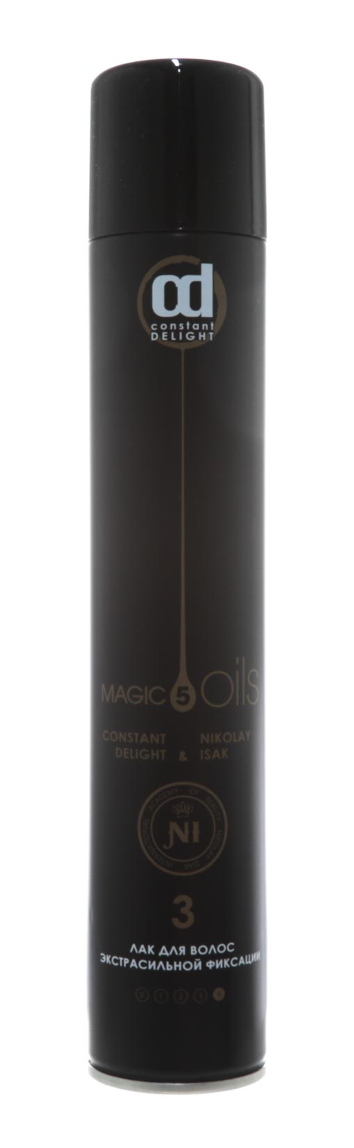 Constant Delight Лак для волос экстрасильной фиксации без запаха №3, 400 мл Черный (Constant Delight, 5 Magic Oils)