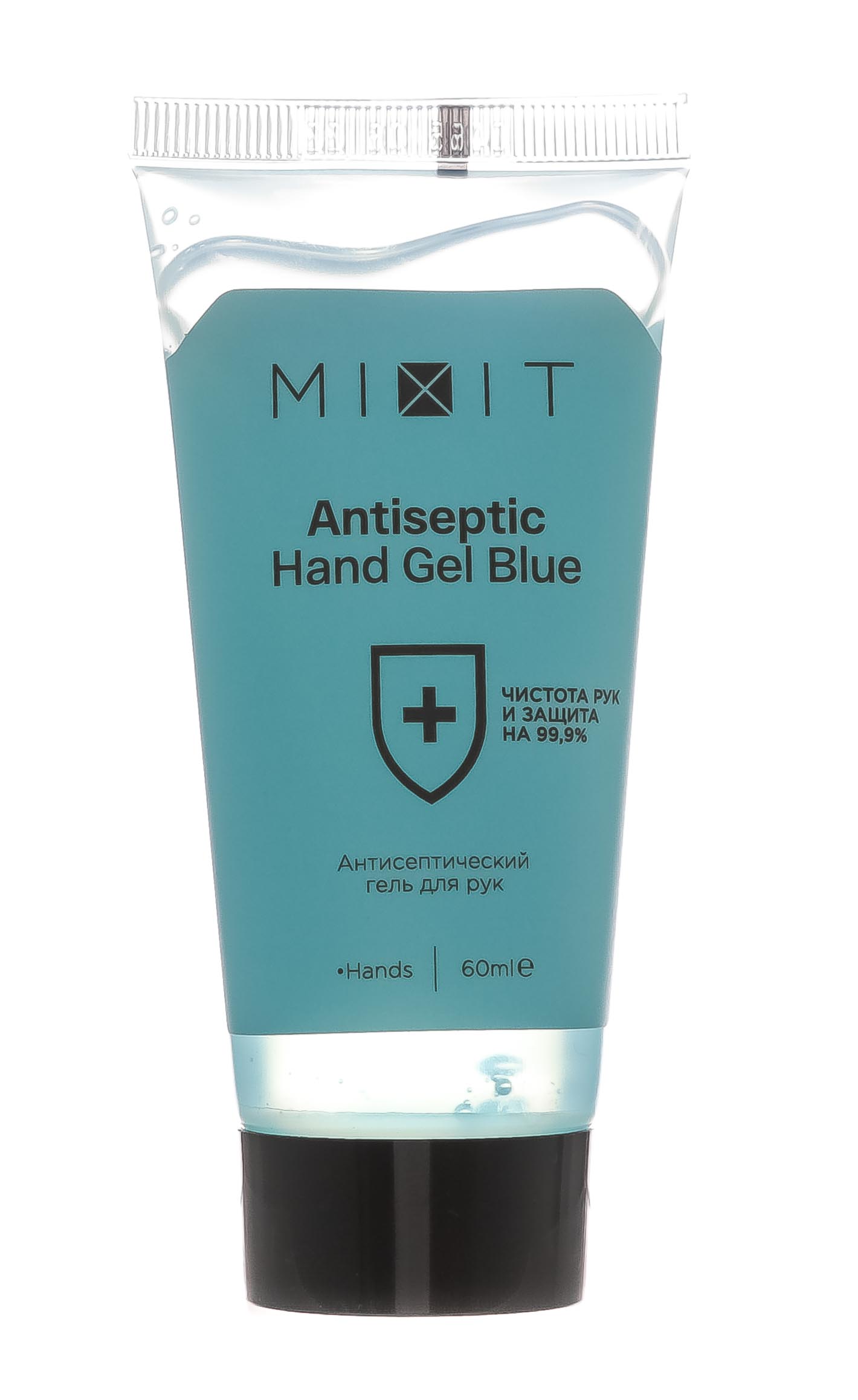 Миксит Антисептический гель для рук голубой, 60 мл (Mixit, Для здоровья) фото 1