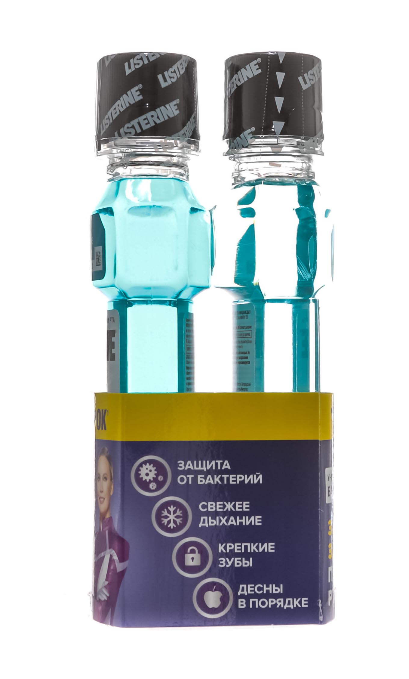  Набор: ополаскиватель для полости рта «Защита десен» 250 мл + «Свежая мята» 250 мл (LISTERINE, ) фото 2
