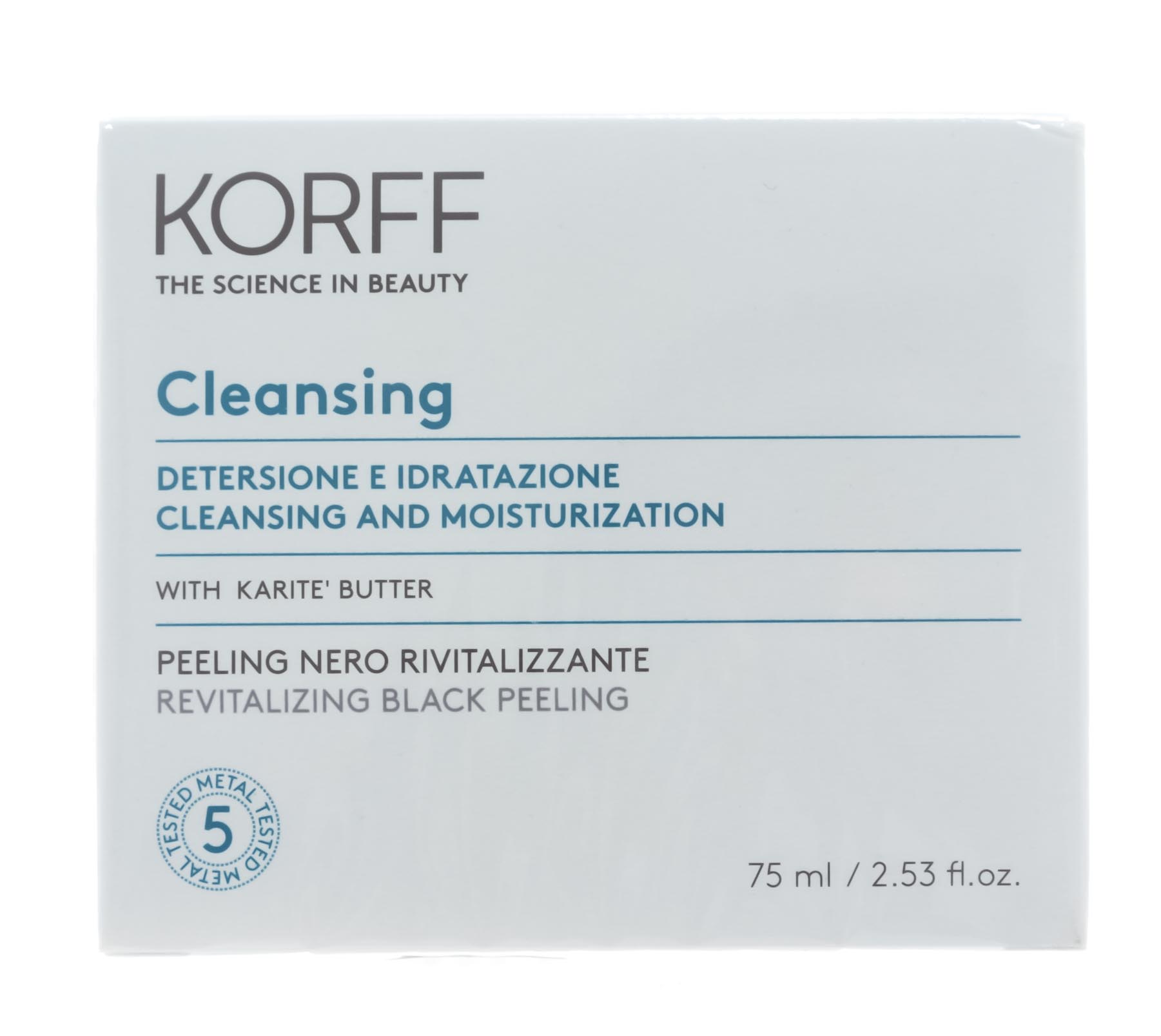 Корфф Очищающий тонизирующий черный скраб, 75 мл (Korff, Очищение) фото 1