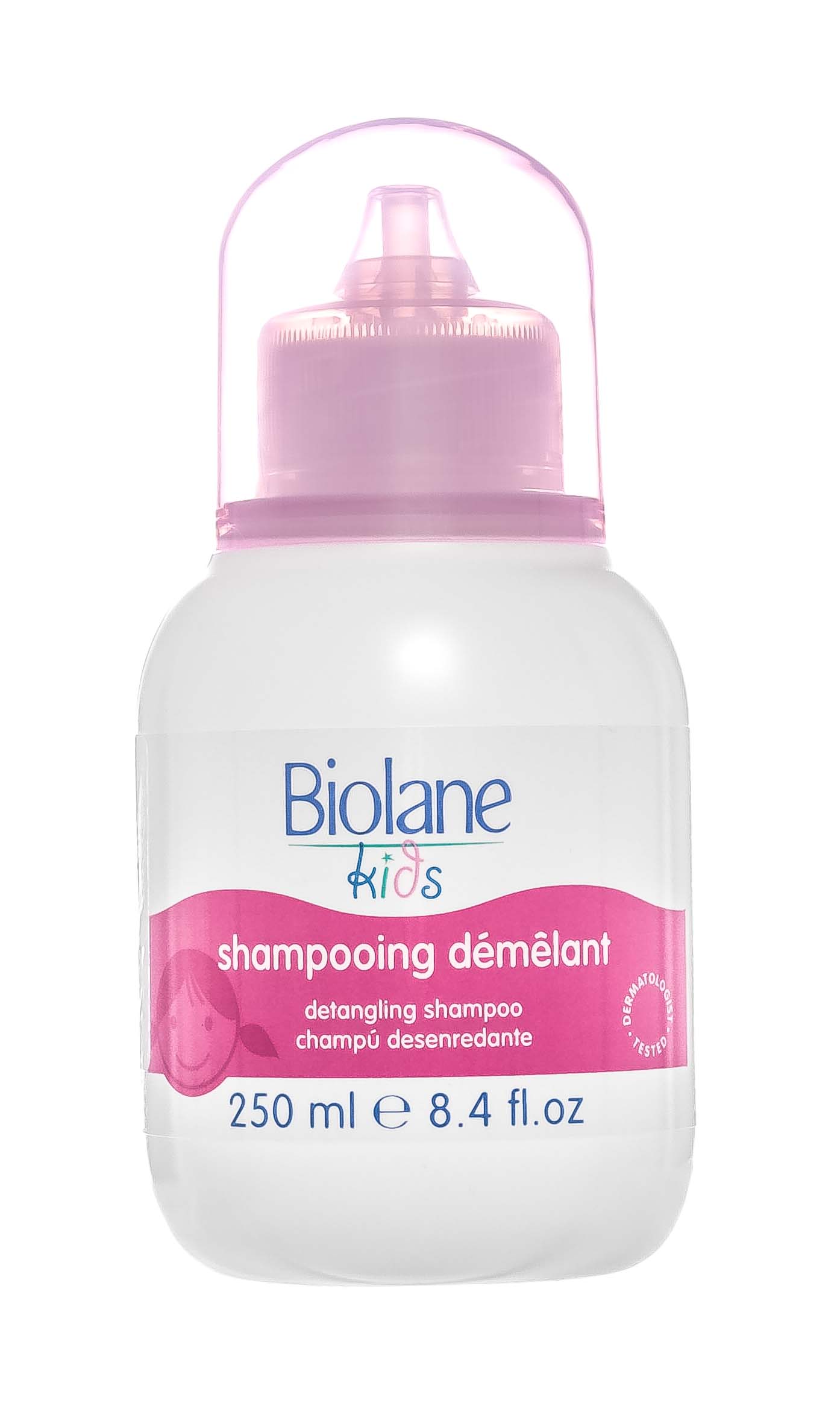 Биолан Мягкий шампунь для легкого расчесывания волос для детей с 3-х лет Kids Detangling Shampoo, 250 мл (Biolane, Купание малыша) фото 1