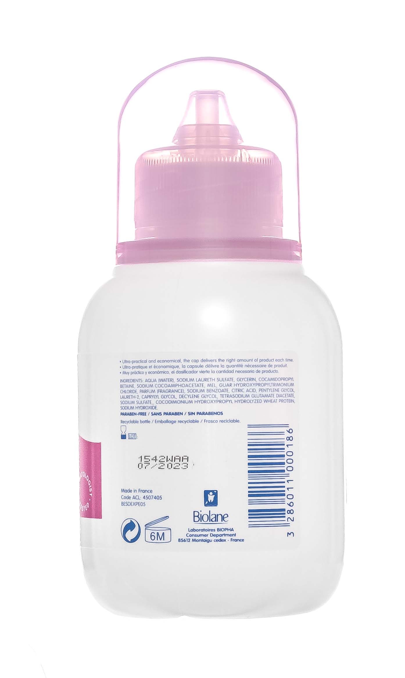 Биолан Мягкий шампунь для легкого расчесывания волос для детей с 3-х лет Kids Detangling Shampoo, 250 мл (Biolane, Купание малыша) фото 2