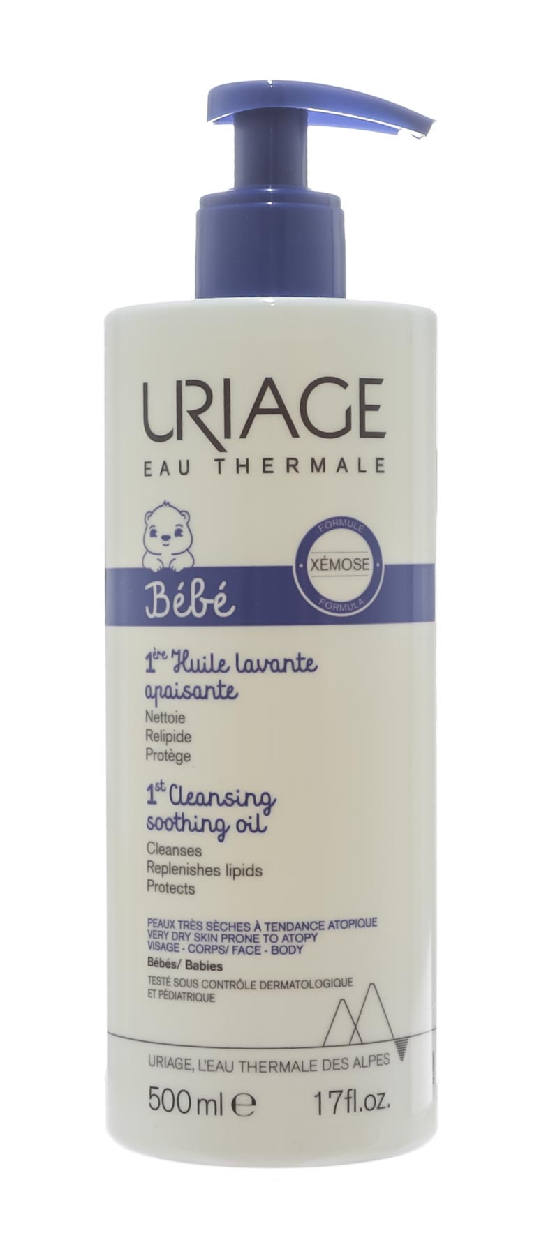 Урьяж Первое Очищающее успокаивающее масло 500 мл (Uriage, Детская гамма) Урьяж Первое Очищающее успокаивающее масло 500 мл (Uriage, Детская гамма) фото 1