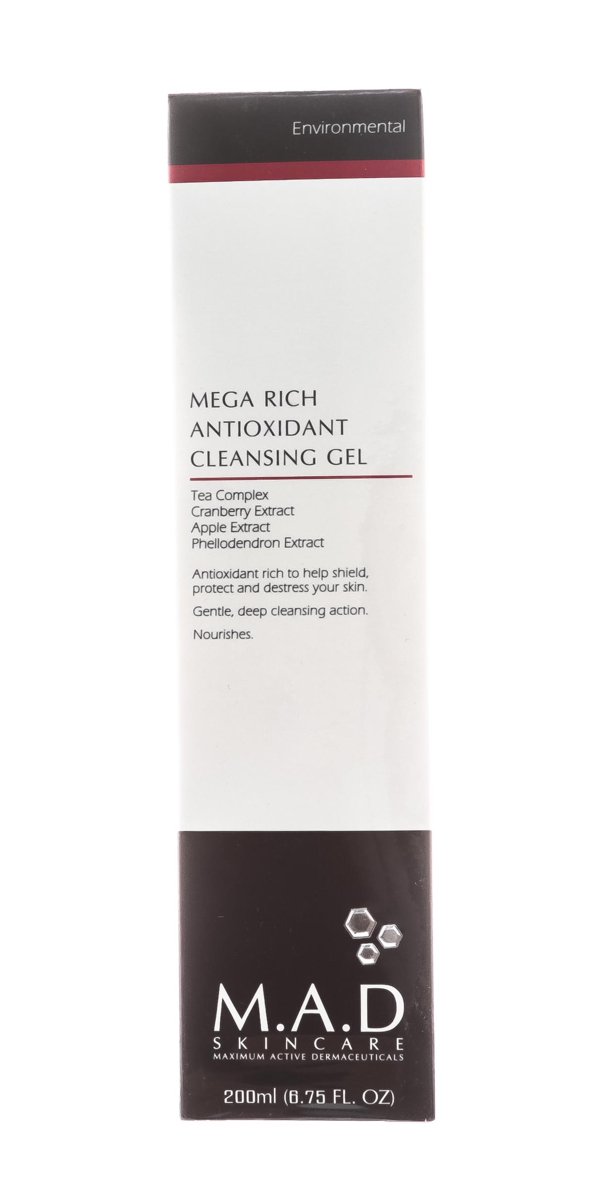 Мад Очищающий гель, обогащенный антиоксидантами, 200 мл (M.A.D., Environmental) фото 1