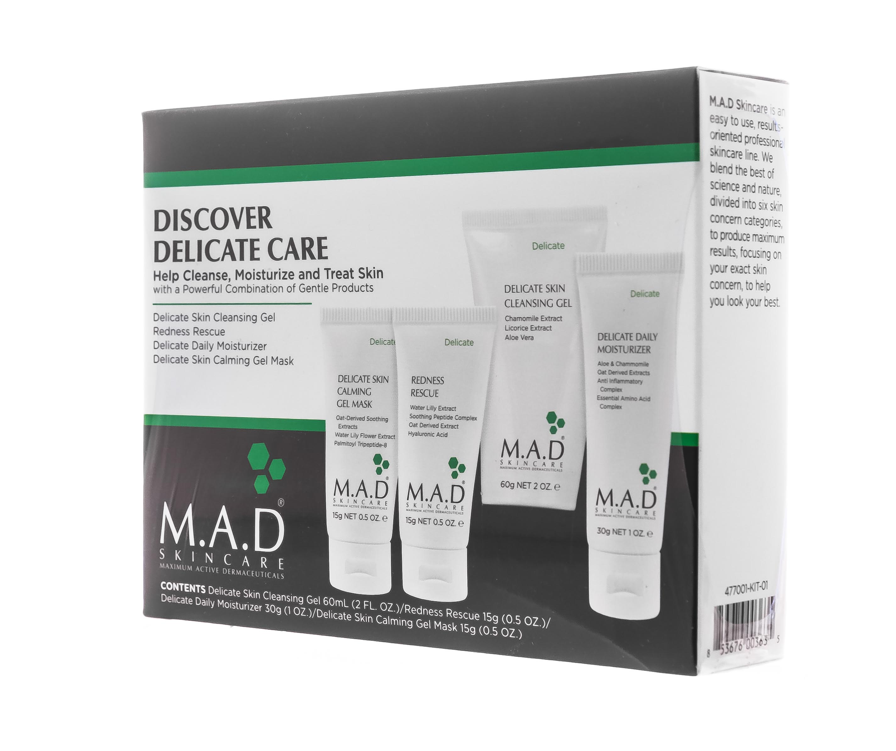 Мад Дорожный набор препаратов для чувствительной кожи (Delicate Discovery Kit) (M.A.D., Delicate) фото 2