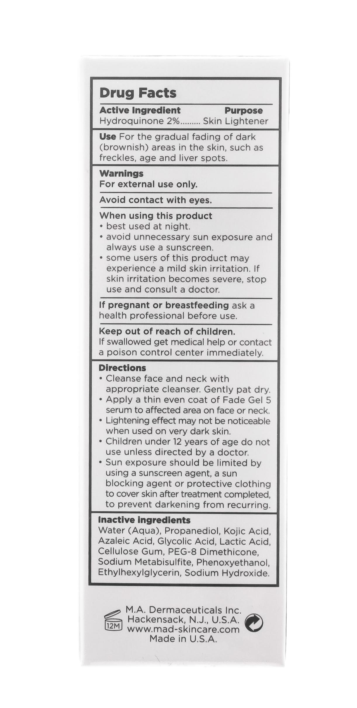 Мад Активный гель с 2% гидрохиноном для нормализации тона кожи 30 мл (M.A.D., Brightening) фото 4