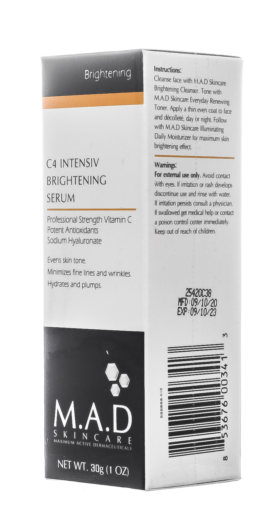 Мад Сыворотка с витамином С для выравнивания тона кожи 30 гр (M.A.D., Brightening) фото 2