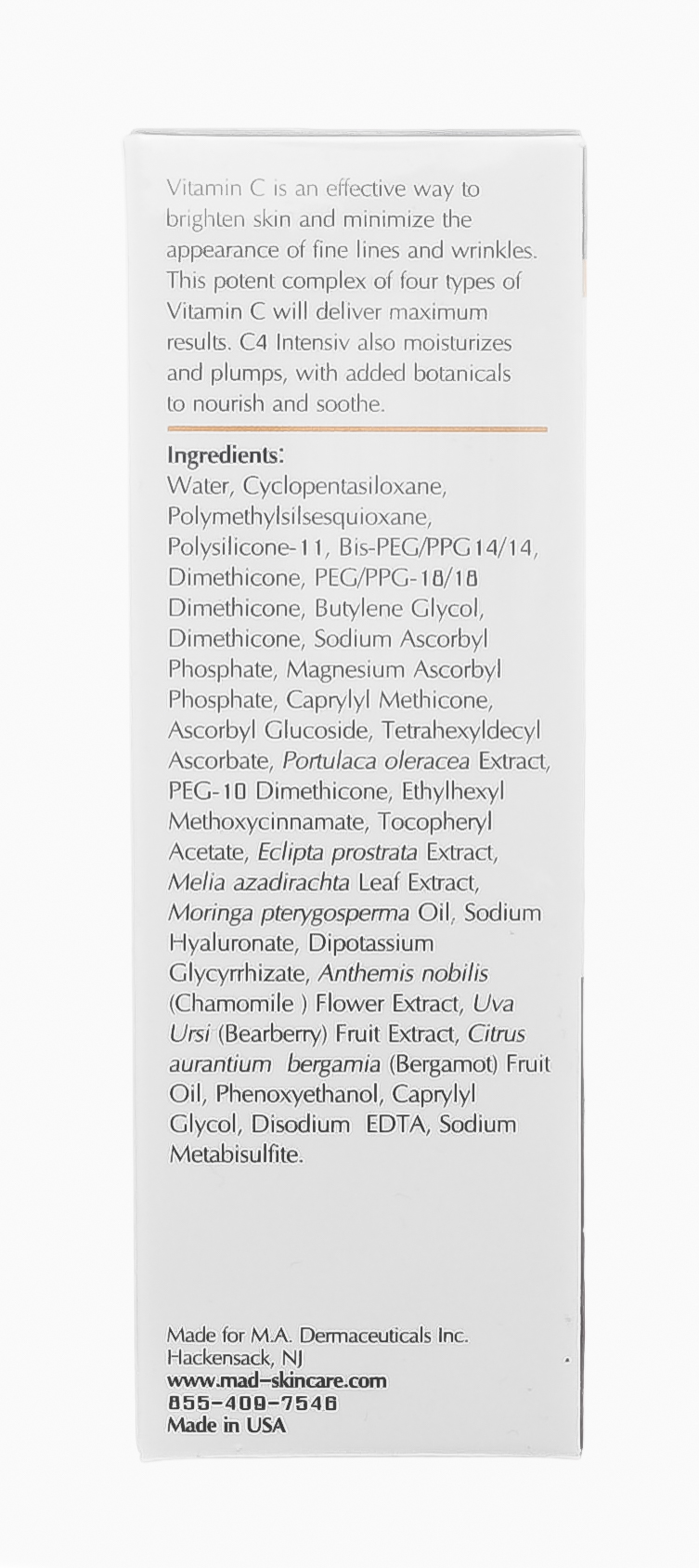 Мад Сыворотка с витамином С для выравнивания тона кожи 30 гр (M.A.D., Brightening) фото 4