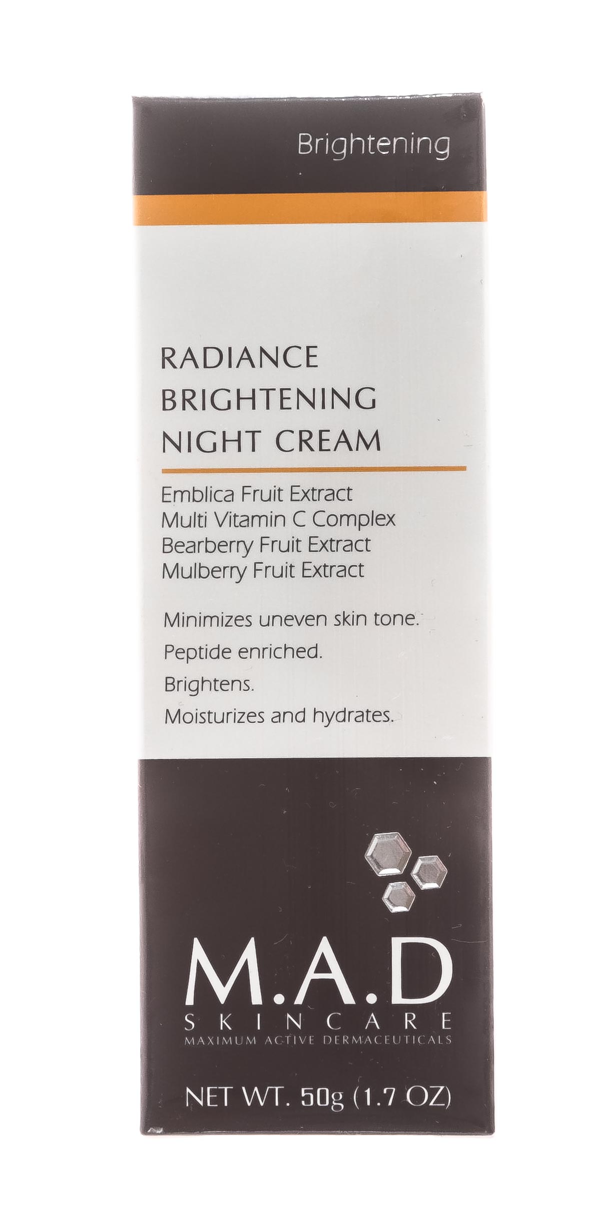 Мад Ночной восстанавливающий крем выравнивающий тон кожи 50 гр (M.A.D., Brightening) фото 1