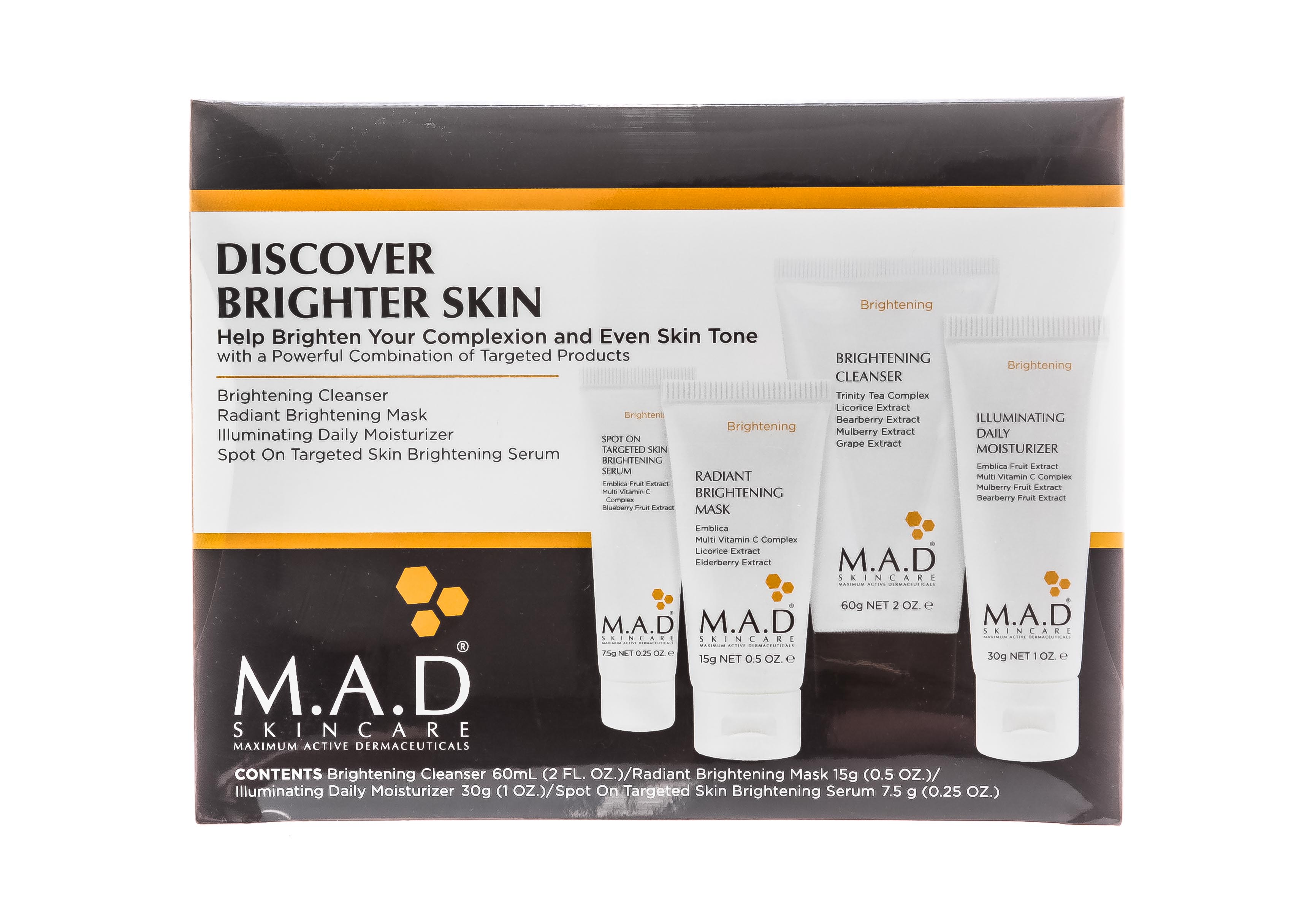 Мад Дорожный набор препаратов для осветления кожи (Brightening Discovery Kit) (M.A.D., Brightening) фото 1