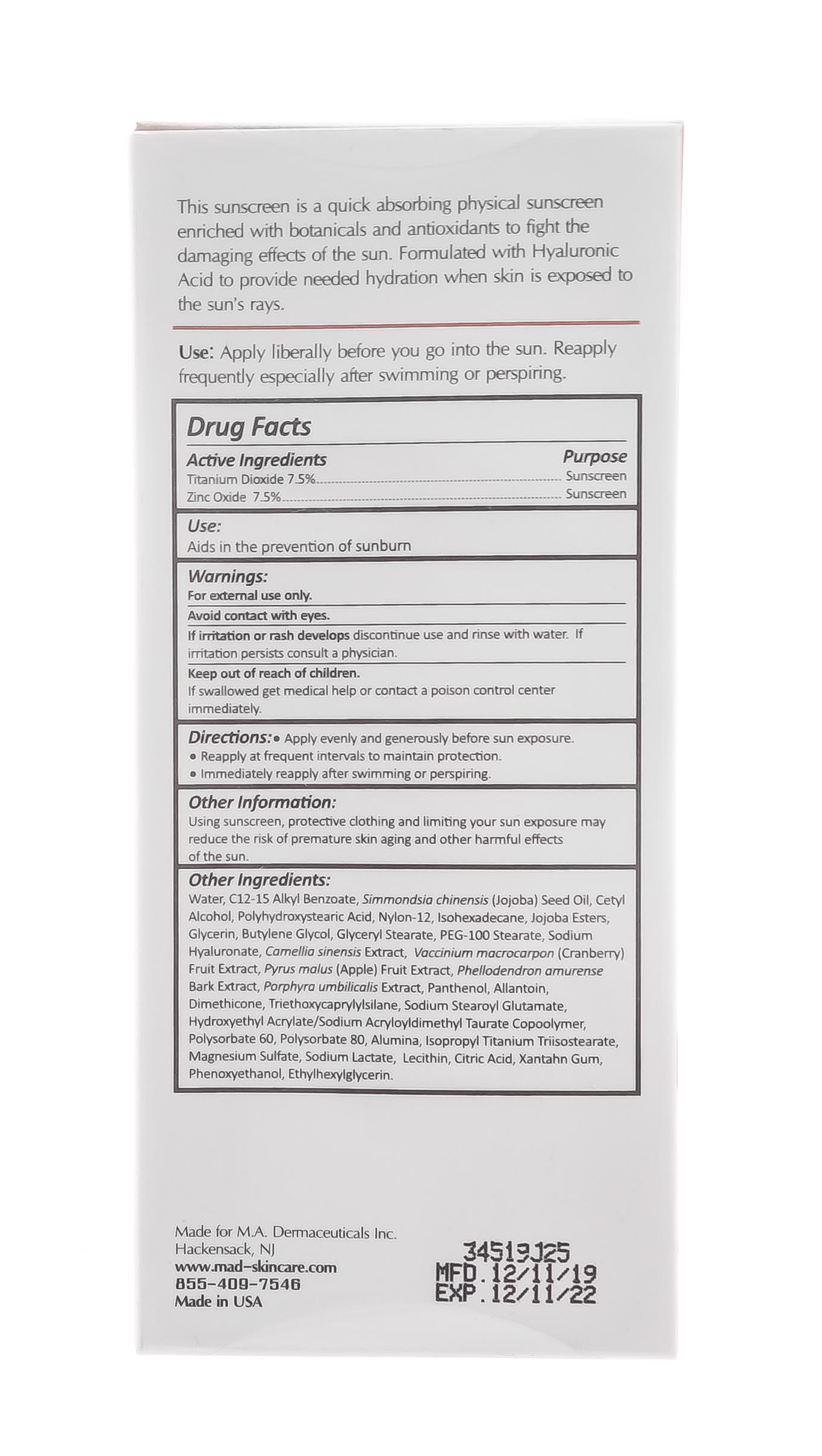 Мад Защитный крем для лица и тела spf 30, 120 мл (M.A.D., Sun Protection) фото 4