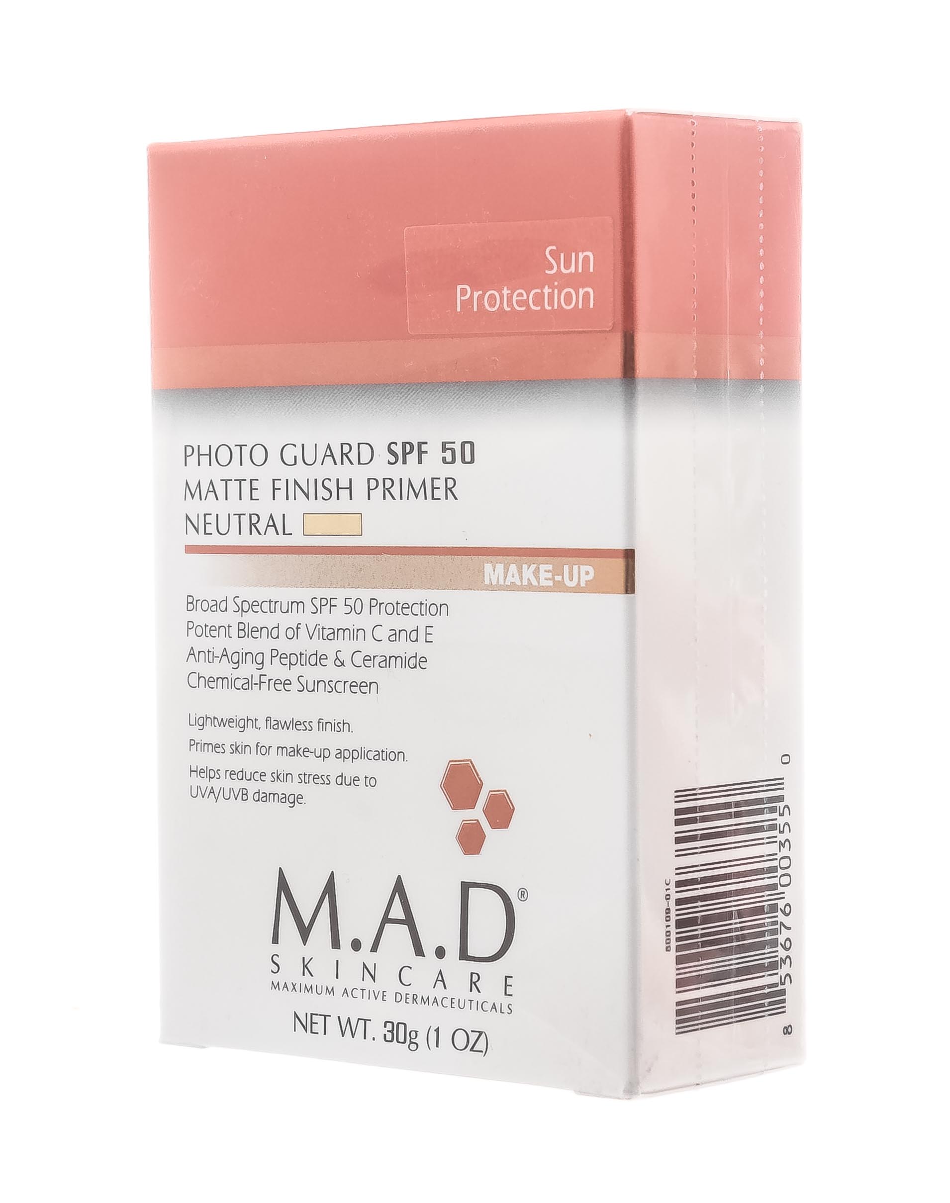Мад Матирующий крем-праймер с защитой spf 50 neutral, 30 мл (M.A.D., Sun Protection) фото 2