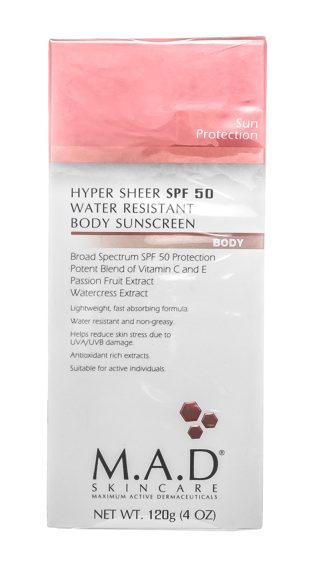 Мад Лосьон для тела водооталкивающий защитный spf 50, 120 мл (M.A.D., Sun Protection) фото 1