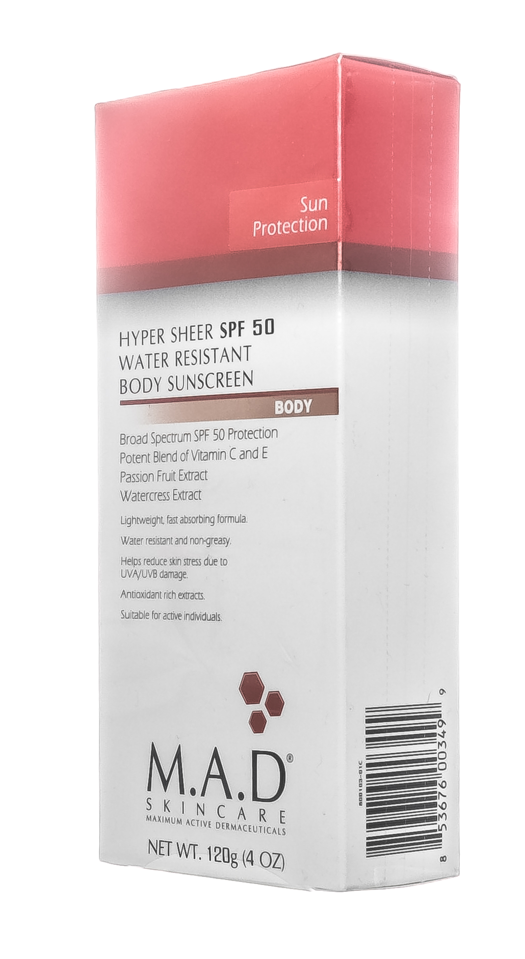 Мад Лосьон для тела водооталкивающий защитный spf 50, 120 мл (M.A.D., Sun Protection) фото 2