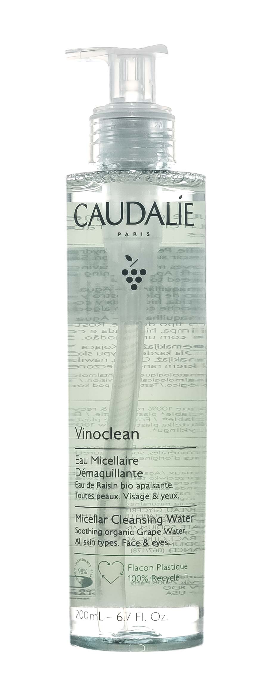 Кодали Мицеллярная вода для снятия макияжа Miccelar Cleansing Water, 200 мл (Caudalie, Vinoclean) Кодали Мицеллярная вода для снятия макияжа Miccelar Cleansing Water, 200 мл (Caudalie, Vinoclean) фото 5