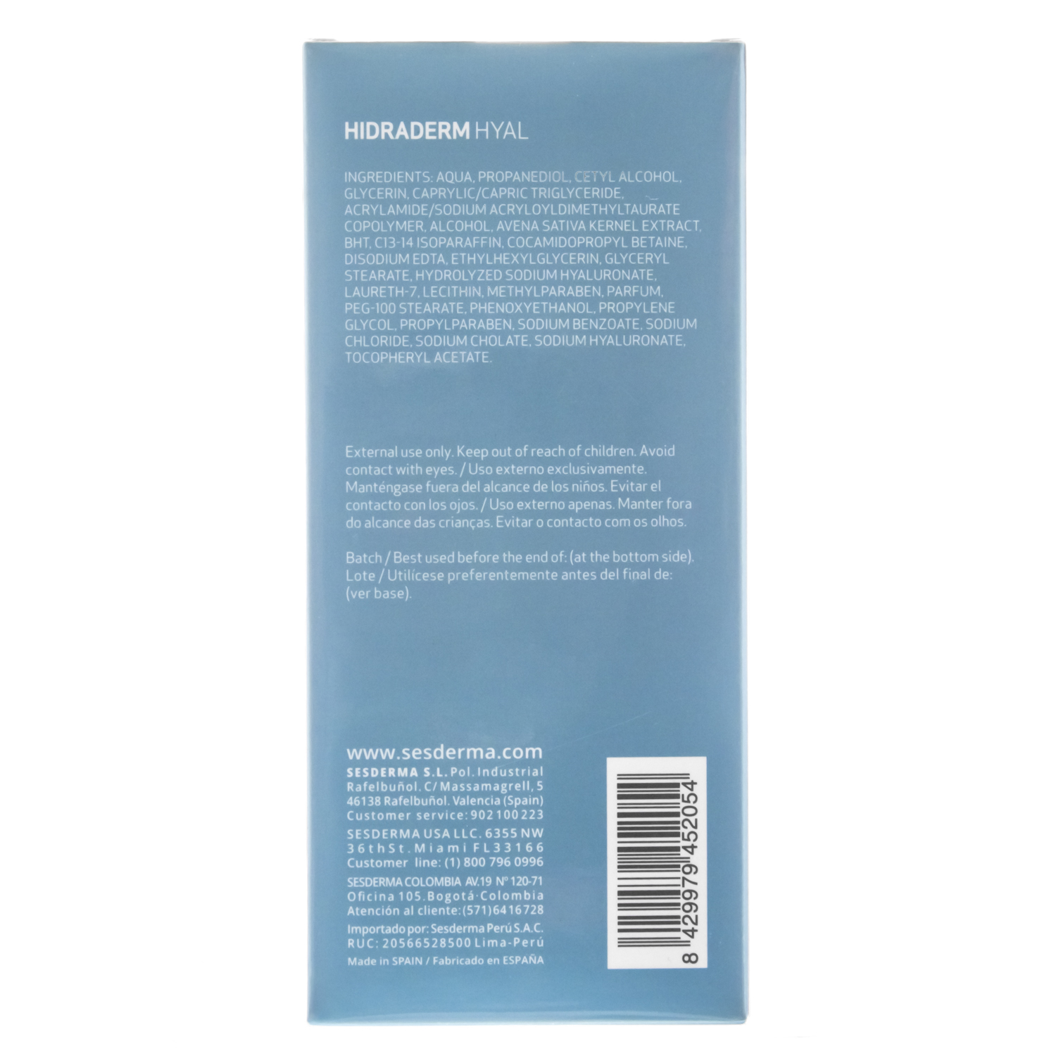 Сесдерма Очищающее молочко для лица, 200 мл (Sesderma, Hidraderm Hyal) Сесдерма Очищающее молочко для лица, 200 мл (Sesderma, Hidraderm Hyal) фото 9