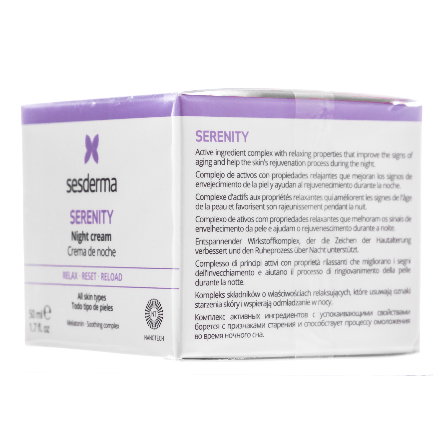 Сесдерма Ночной крем для лица, 50 мл (Sesderma, Serenity) Сесдерма Ночной крем для лица, 50 мл (Sesderma, Serenity) фото 7