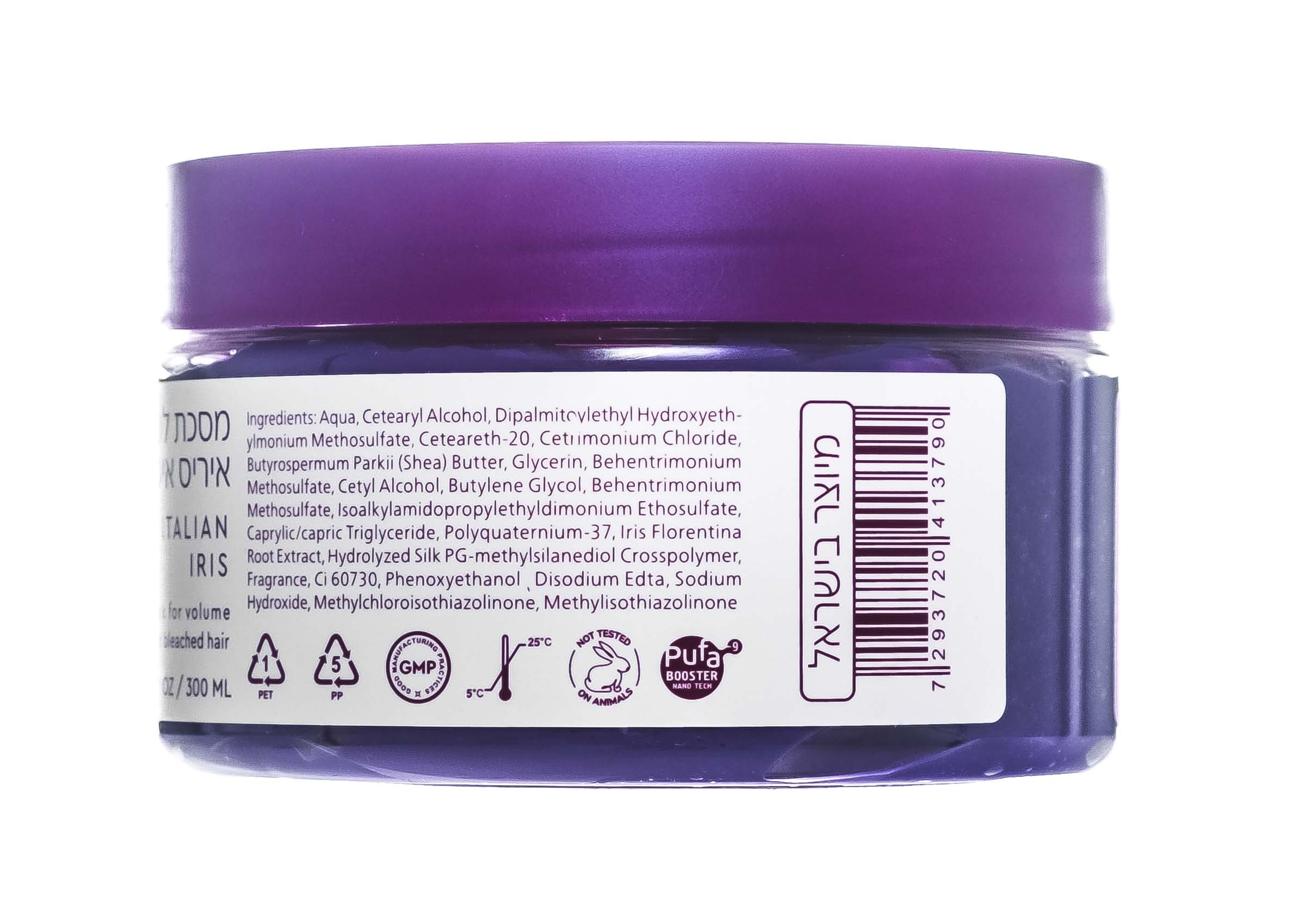 Алан Хадаш Маска Italian Iris для увлажнения для осветленных, блондированных и мелированных волос, 300 мл (Alan Hadash, Итальянский ирис) фото 3