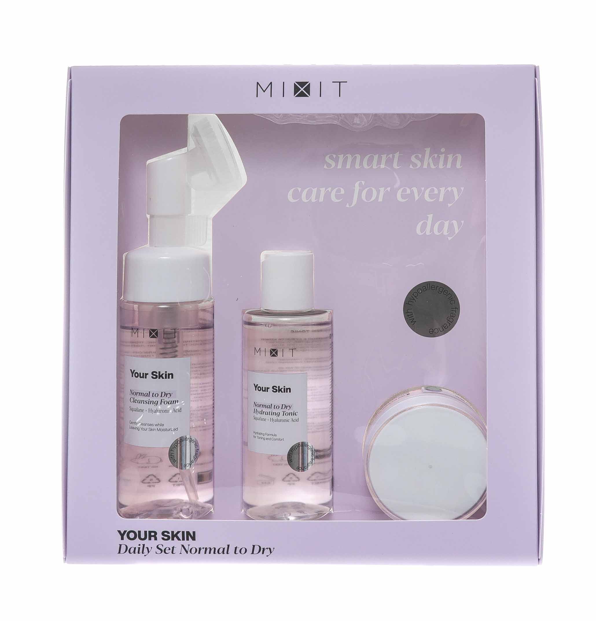 Миксит Набор для ежедневного ухода за нормальной и склонной к сухости кожи лица, 1 шт (Mixit, Your Skin) Миксит Набор для ежедневного ухода за нормальной и склонной к сухости кожи лица, 1 шт (Mixit, Your Skin) фото 1