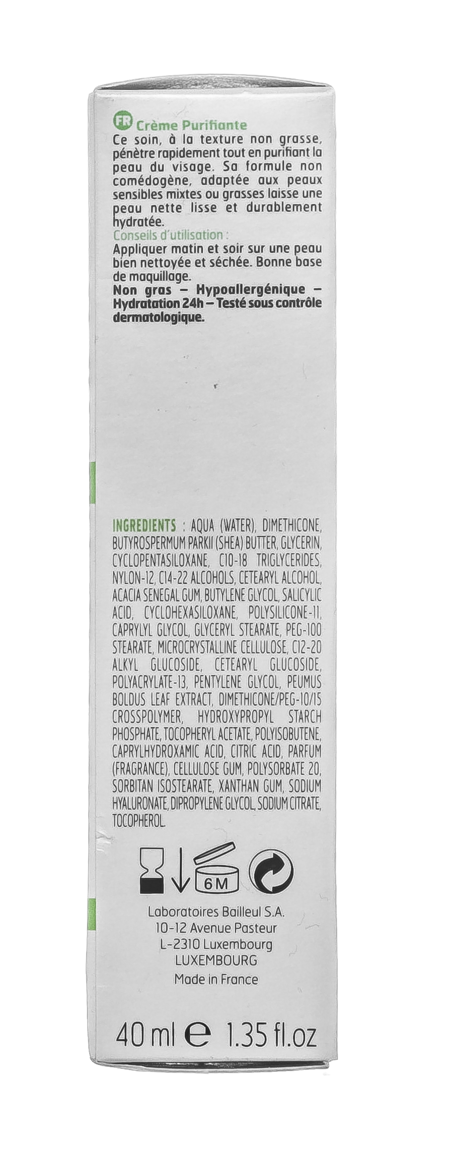 Биорга Корректирующий крем Pure Creme Purifiante, 40 мл (Biorga, Apaisac) фото 3