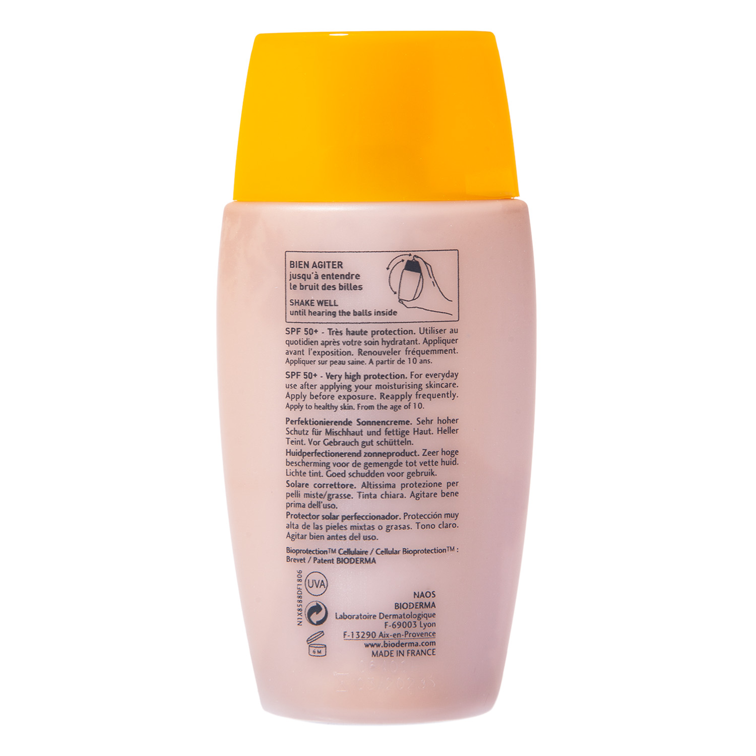 Биодерма Cолнцезащитный флюид светлый тон SPF 50+ 40 мл (Bioderma, Photoderm) фото 1