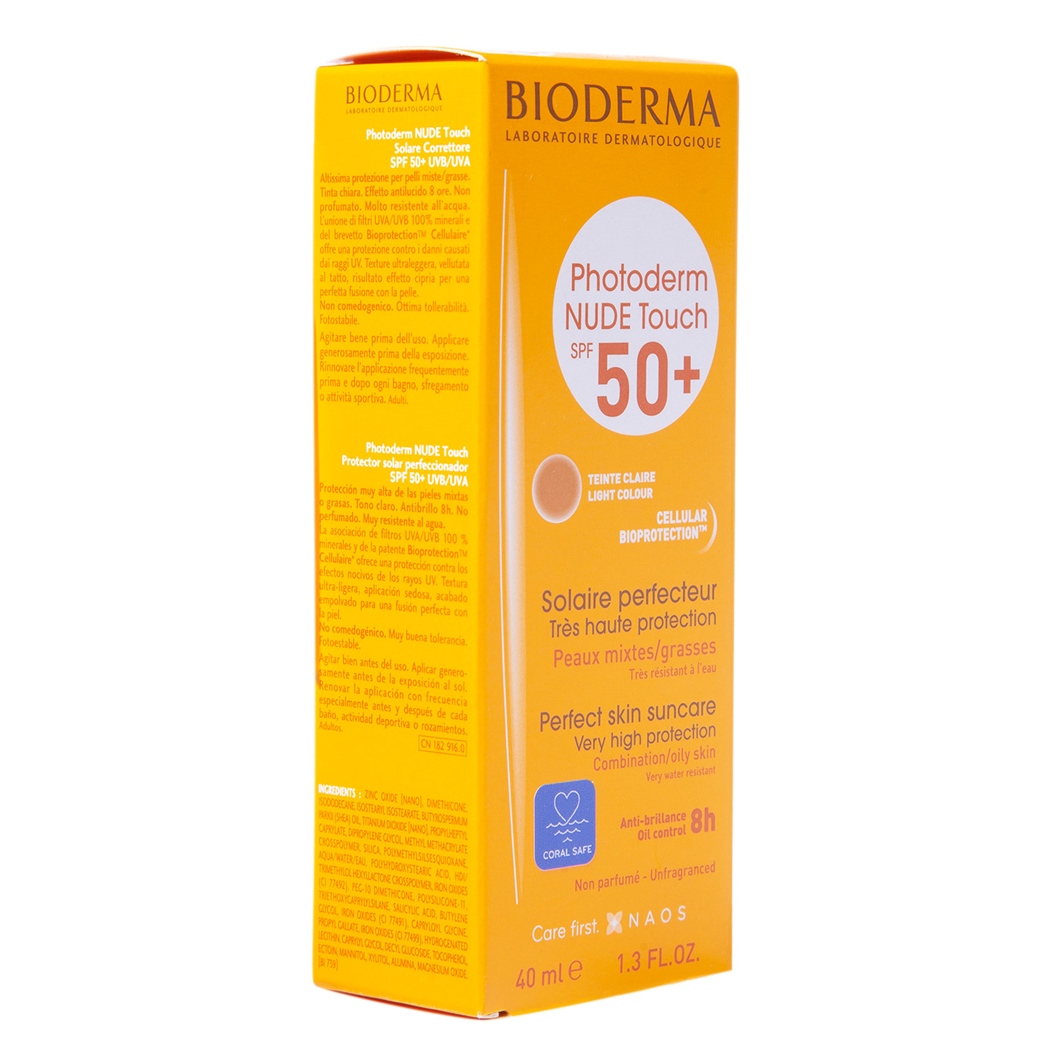 Биодерма Cолнцезащитный флюид светлый тон SPF 50+ 40 мл (Bioderma, Photoderm) фото 3