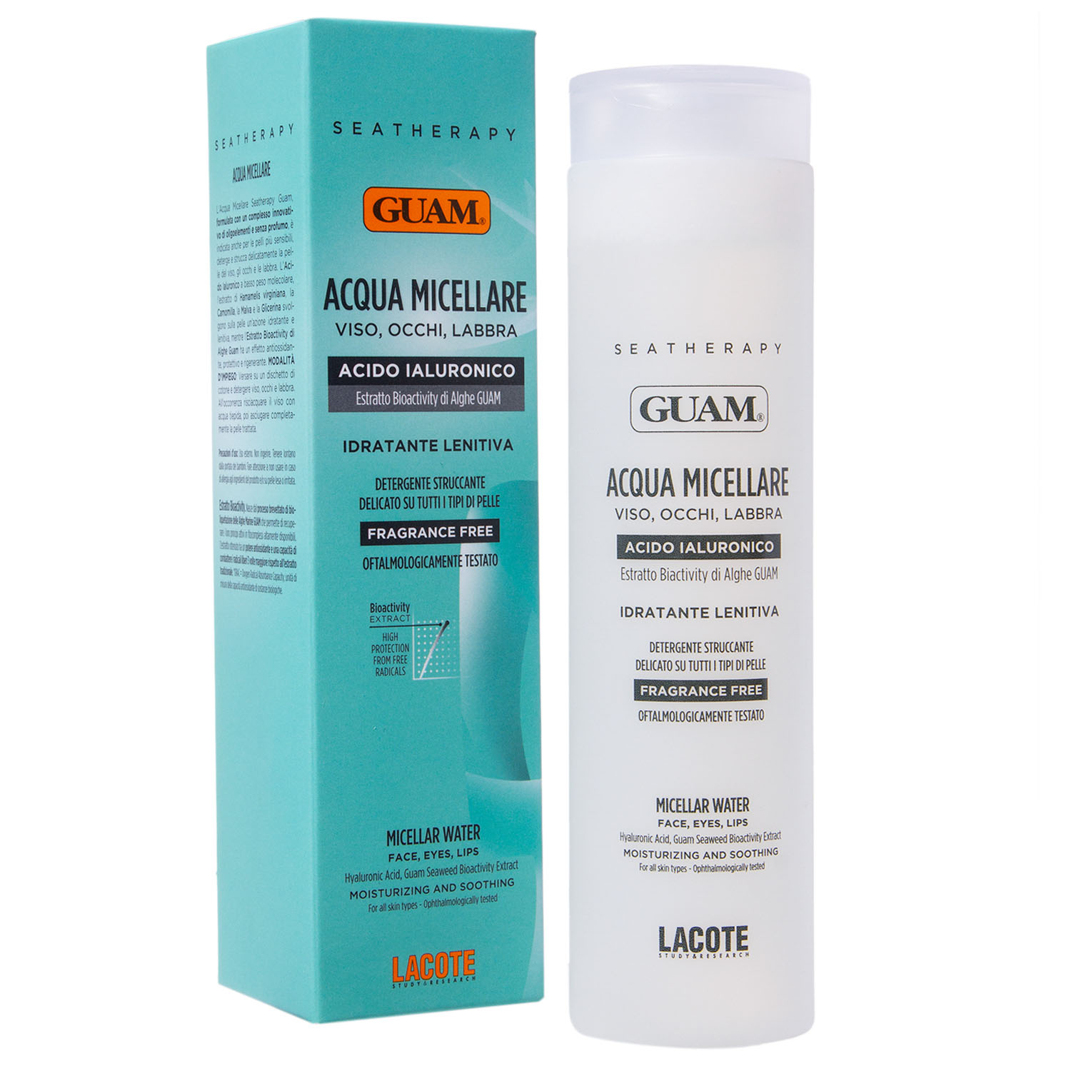 Гуам Вода мицеллярная для лица с гиалуроновой кислотой Acqua Micellare, 200 мл (Guam, Seatherapy) Гуам Вода мицеллярная для лица с гиалуроновой кислотой Acqua Micellare, 200 мл (Guam, Seatherapy) фото 1