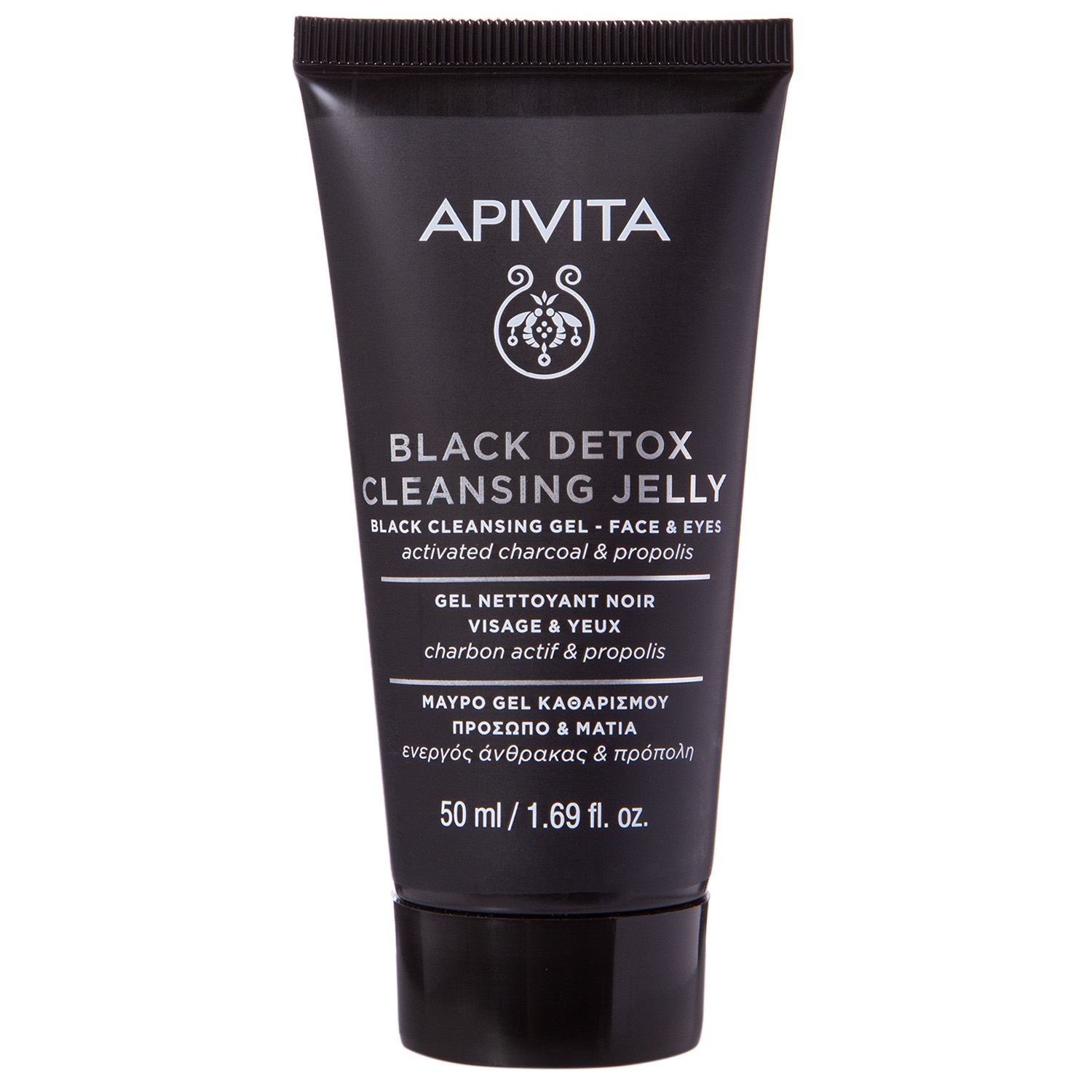 Апивита Миниатюра Очищающий Гель Блэк Детокс для лица и глаз, 50 мл (Apivita, Cleansing) Апивита Миниатюра Очищающий Гель Блэк Детокс для лица и глаз, 50 мл (Apivita, Cleansing) фото 1