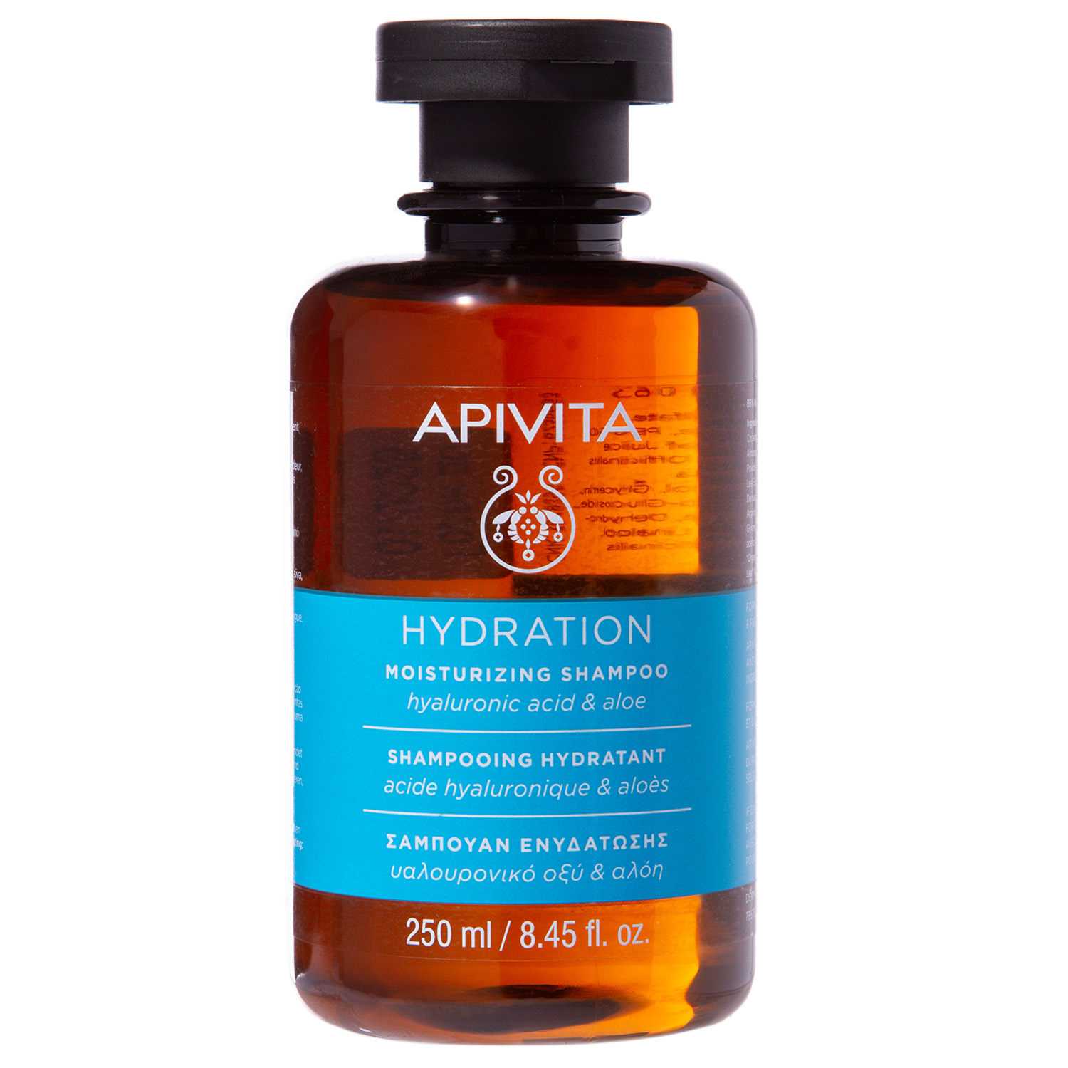 Апивита Шампунь увлажняющий с гиалуроновой кислотой и алоэ, 250 мл (Apivita, Hair) фото 1