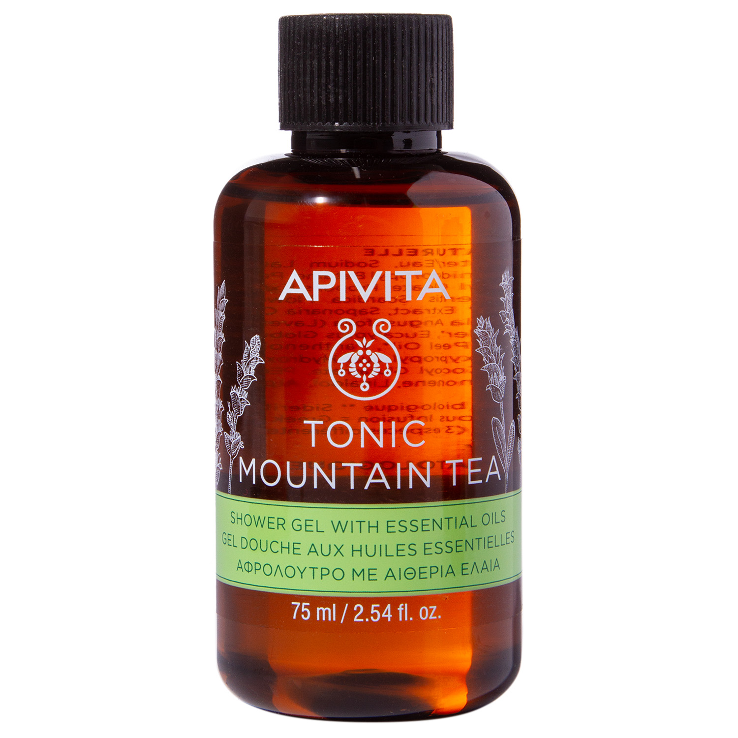 Апивита Набор для путешествий Будь Готова (гель 75 мл + молочко 75 мл + шампунь 75 мл + маска 20 мл) (Apivita, Body) фото 7