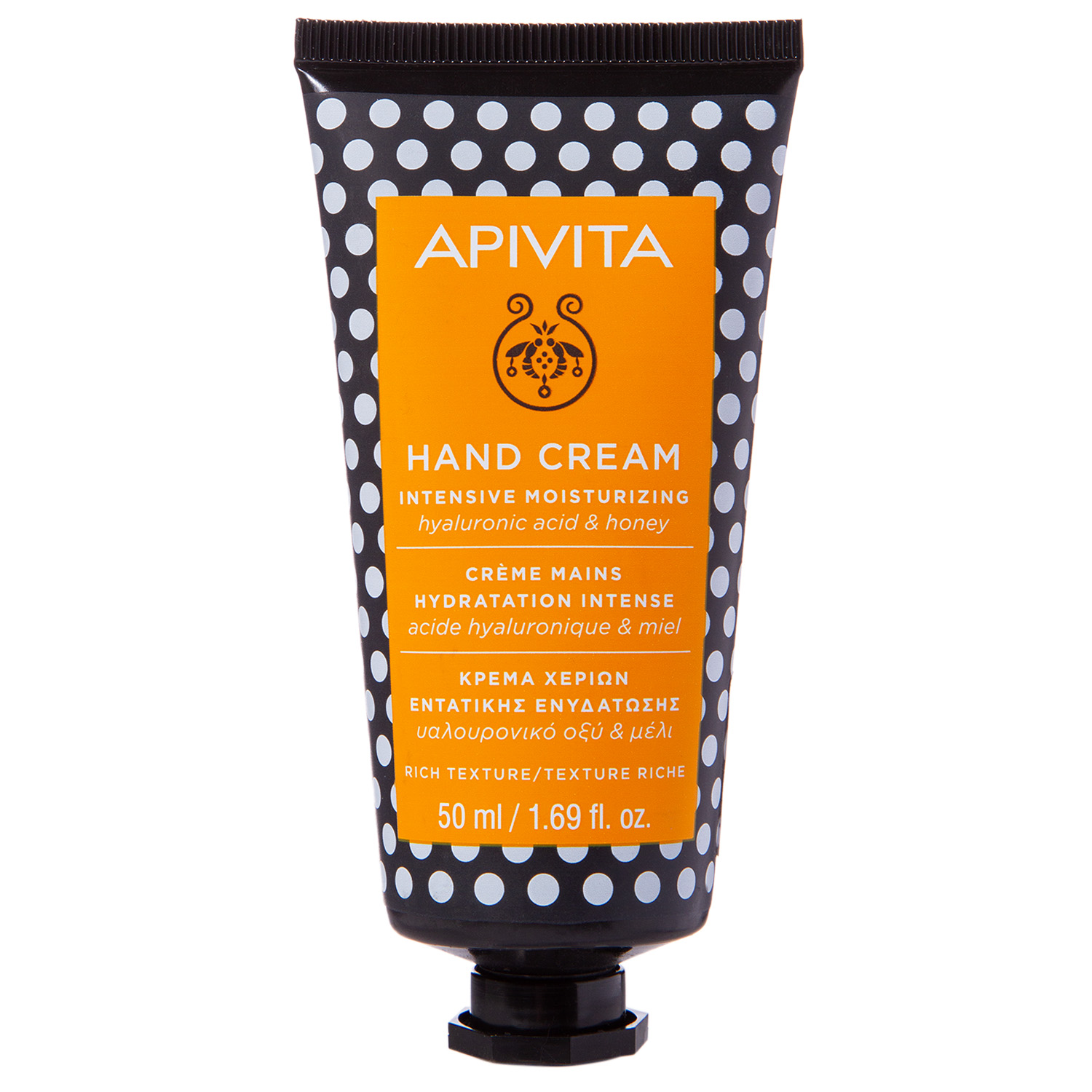 Апивита Крем для рук с Гиалуроновой кислотой и медом, 50 мл (Apivita, Hand) фото 1