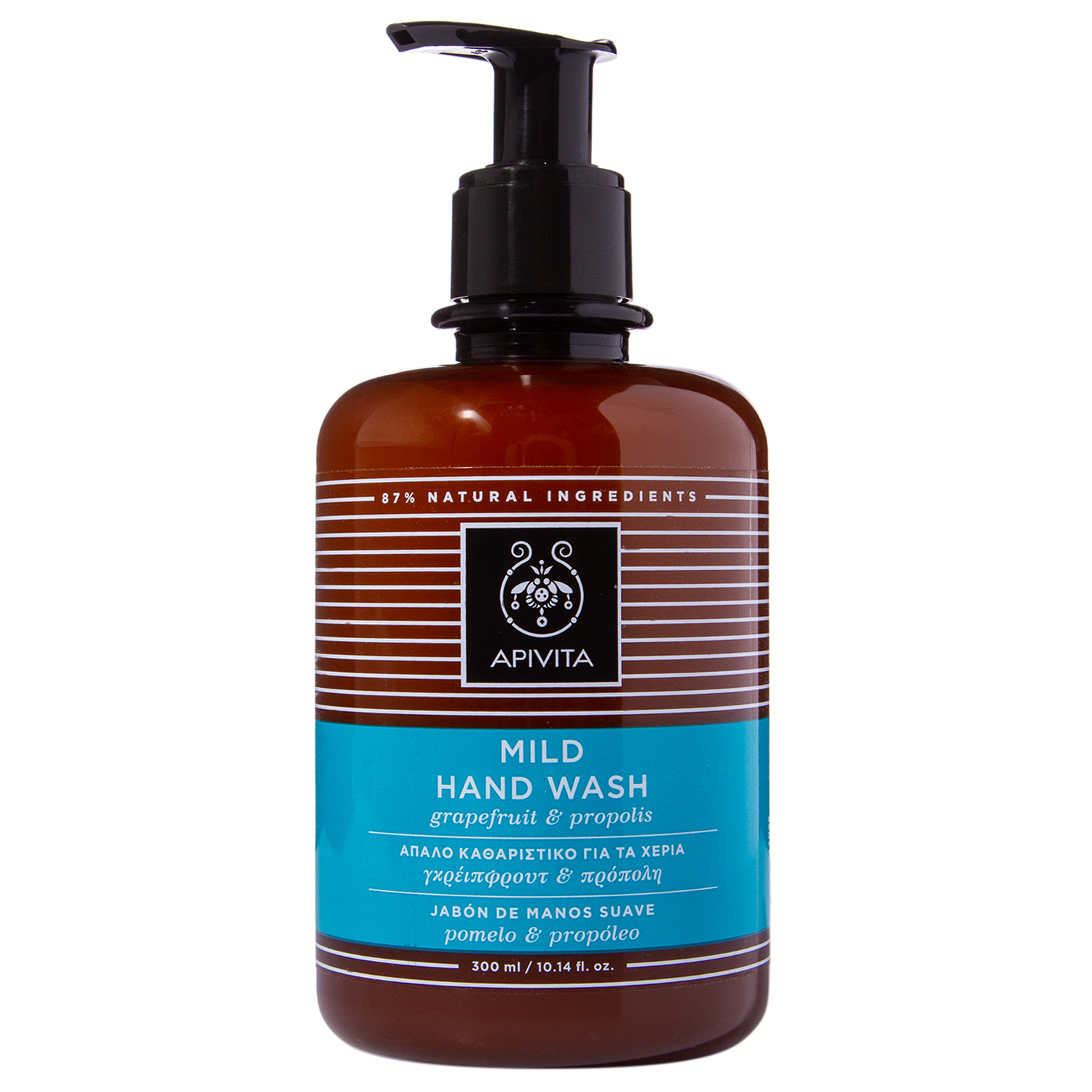 Апивита Мыло для рук  с Грейпфрутом и Прополисом, 300 мл (Apivita, Hand) фото 1