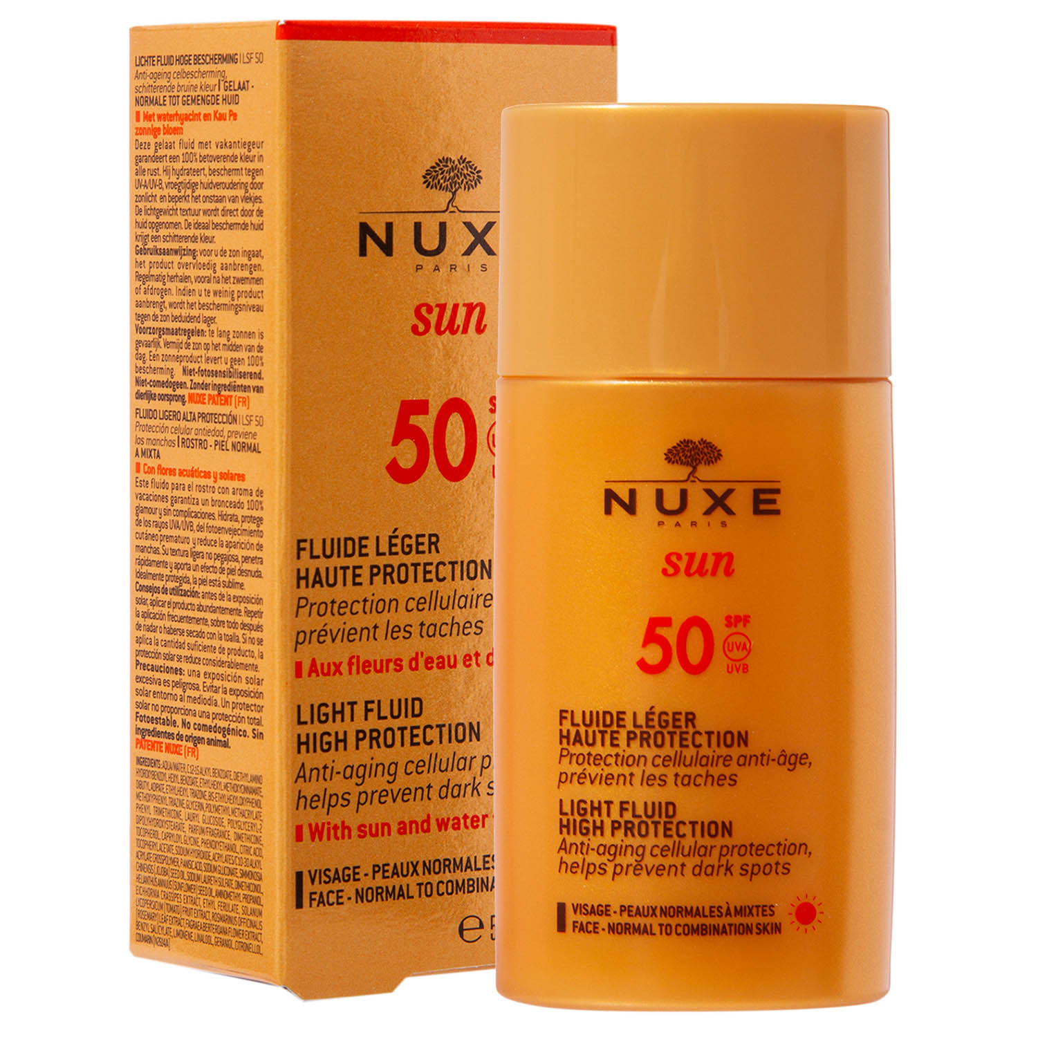 Нюкс Солнцезащитная эмульсия для лица SРF 50, 50 мл (Nuxe, Nuxe Sun) фото 0