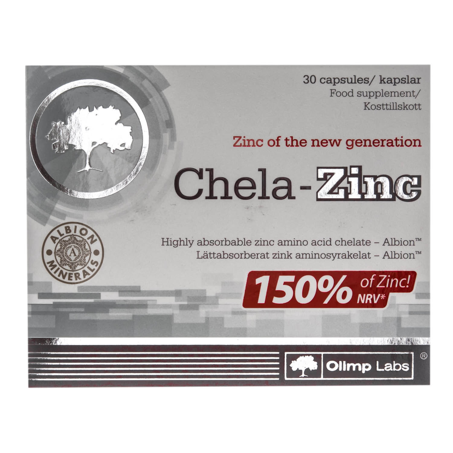 Олимп Лабс Биологически активная добавка к пище Chela-Zinc, 490 мг, №30 (Olimp Labs, Мужское здоровье) фото 1