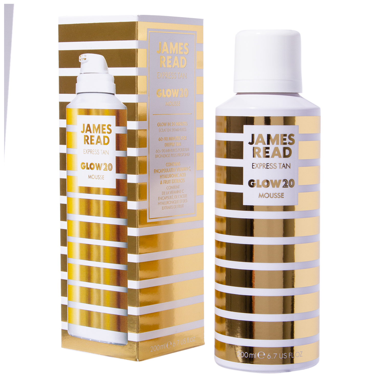 Джейм Рид Мусс для быстрого загара Mousse Glow, 200 мл (James Read, Express) фото 1