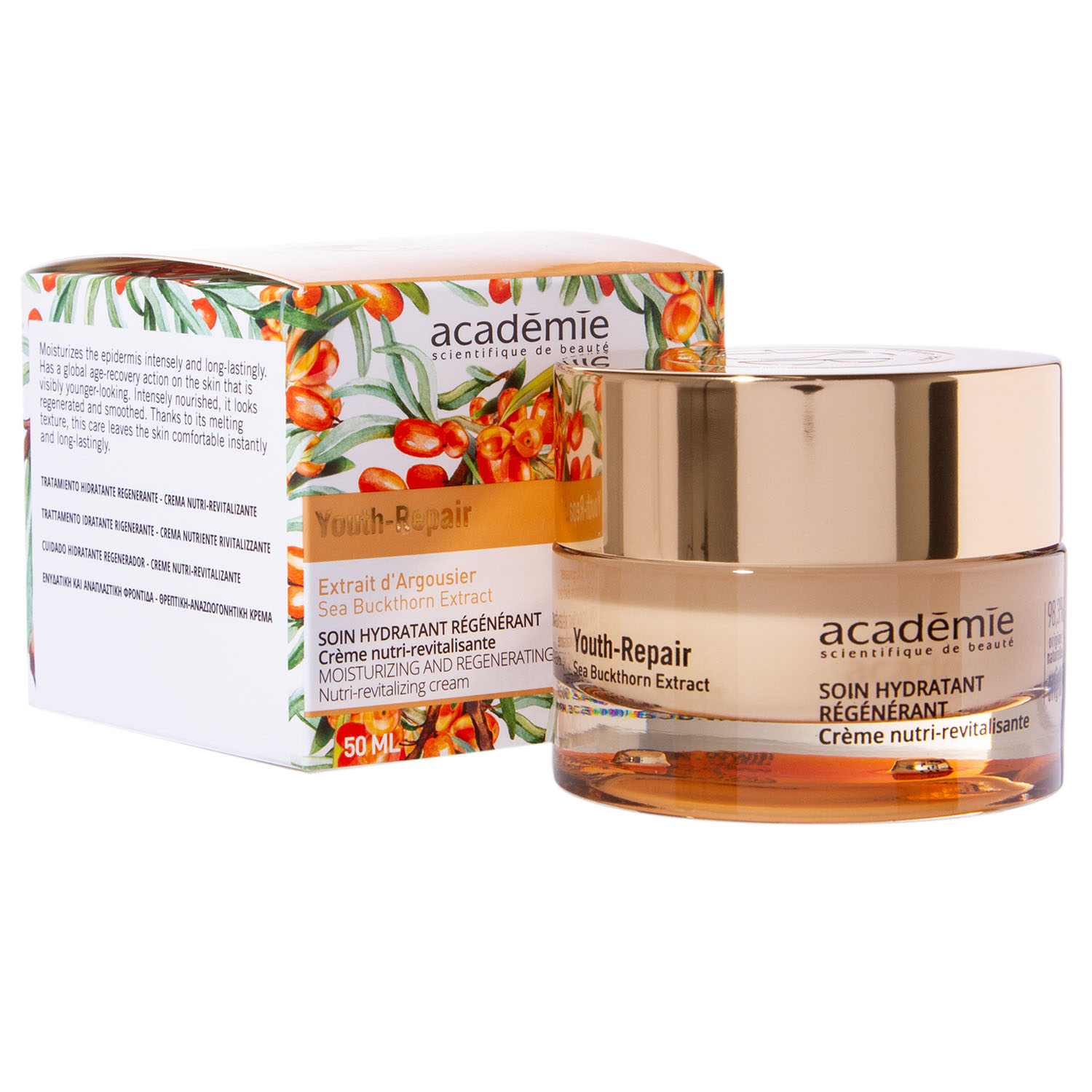 Академи Увлажняющий уход Soin Hydratant Renerant Anti-Age, 50 мл (Academie, Youth Repair) фото 1