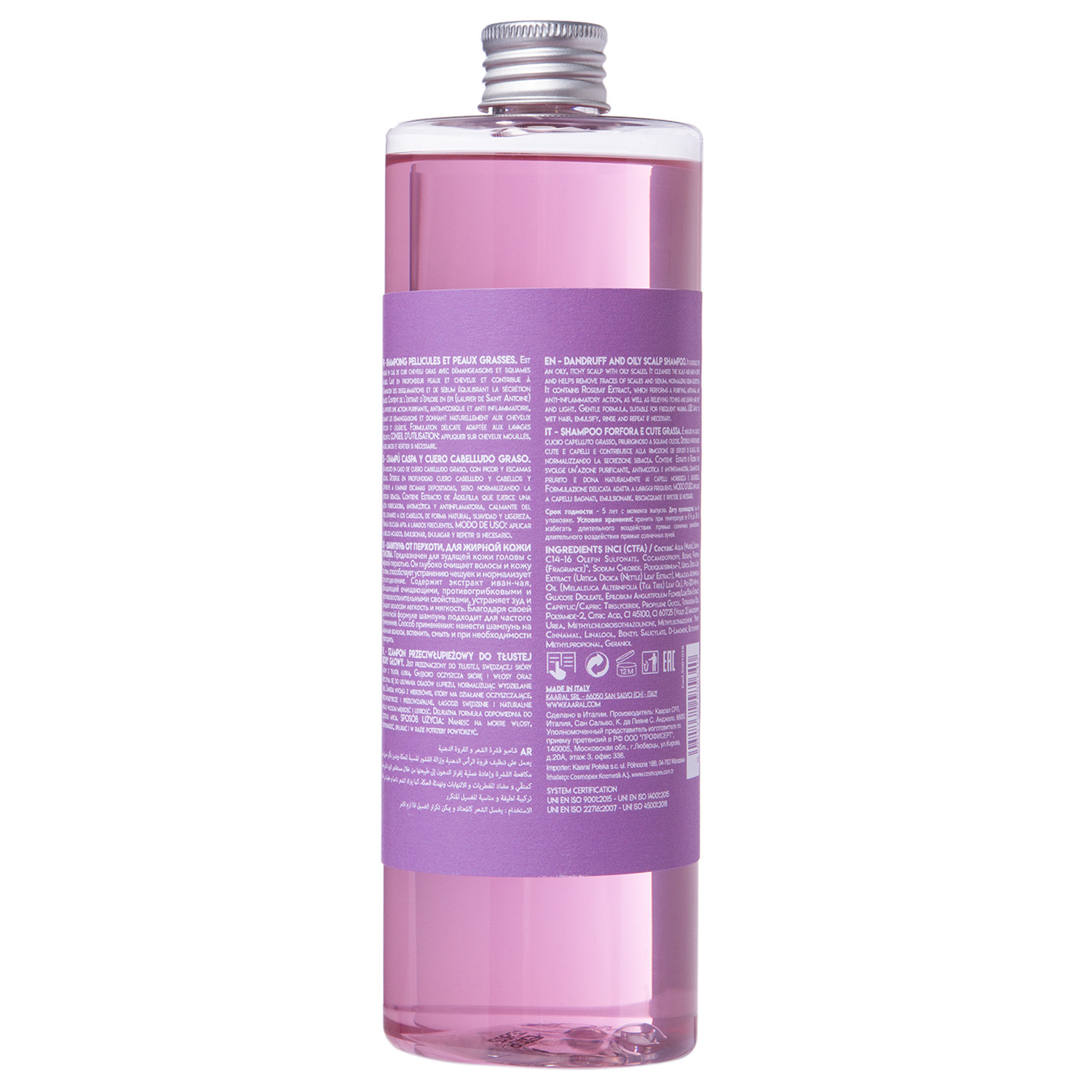 Каарал Шампунь от перхоти для жирной кожи головы, 500 мл (Kaaral, K05) фото 1