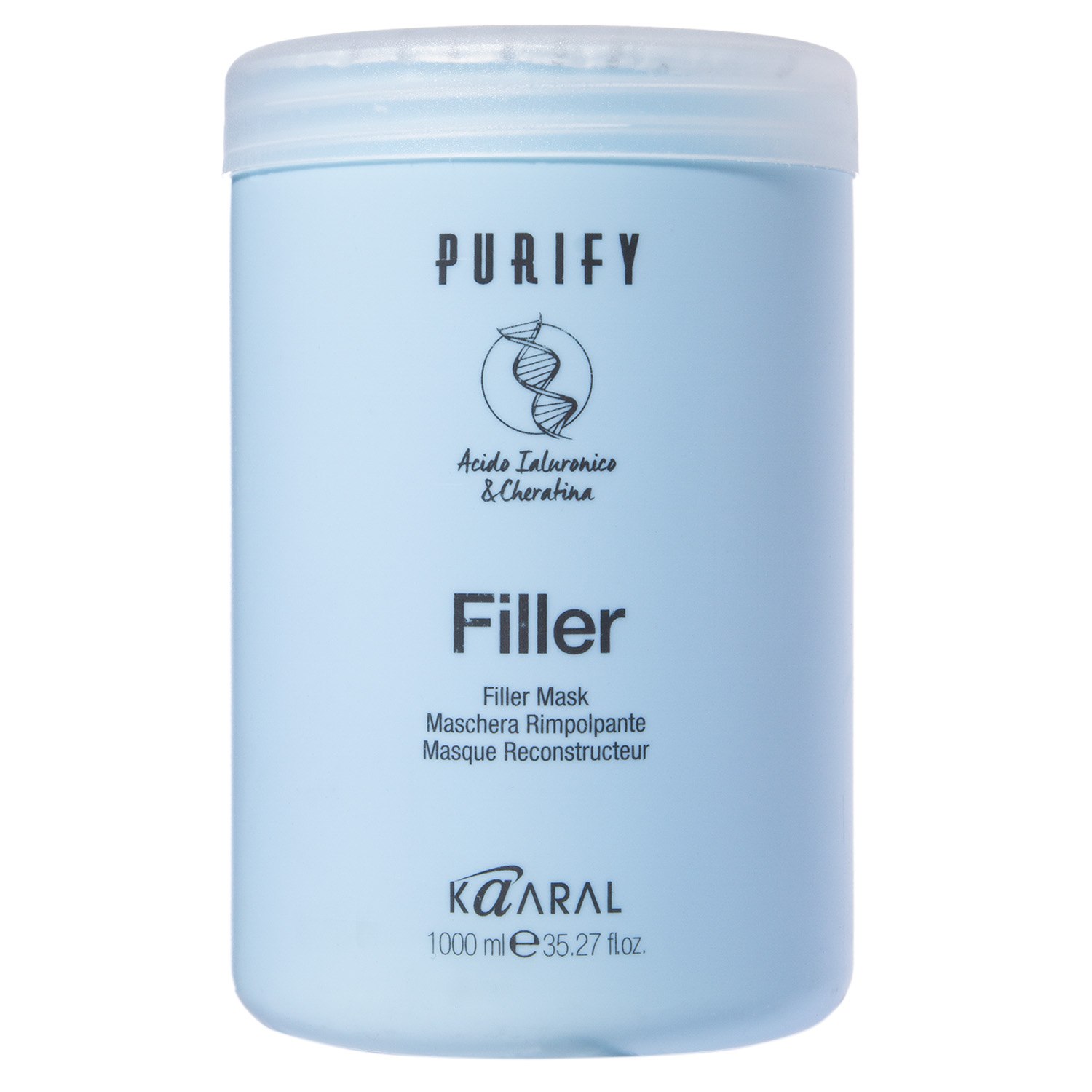 Kaaral Маска для придания плотности волосам Filler Mask, 1000 мл (Kaaral, Purify) kaaral набор для плотности волос шампунь 1000 мл маска 1000 мл лосьон 12х10 мл kaaral purify