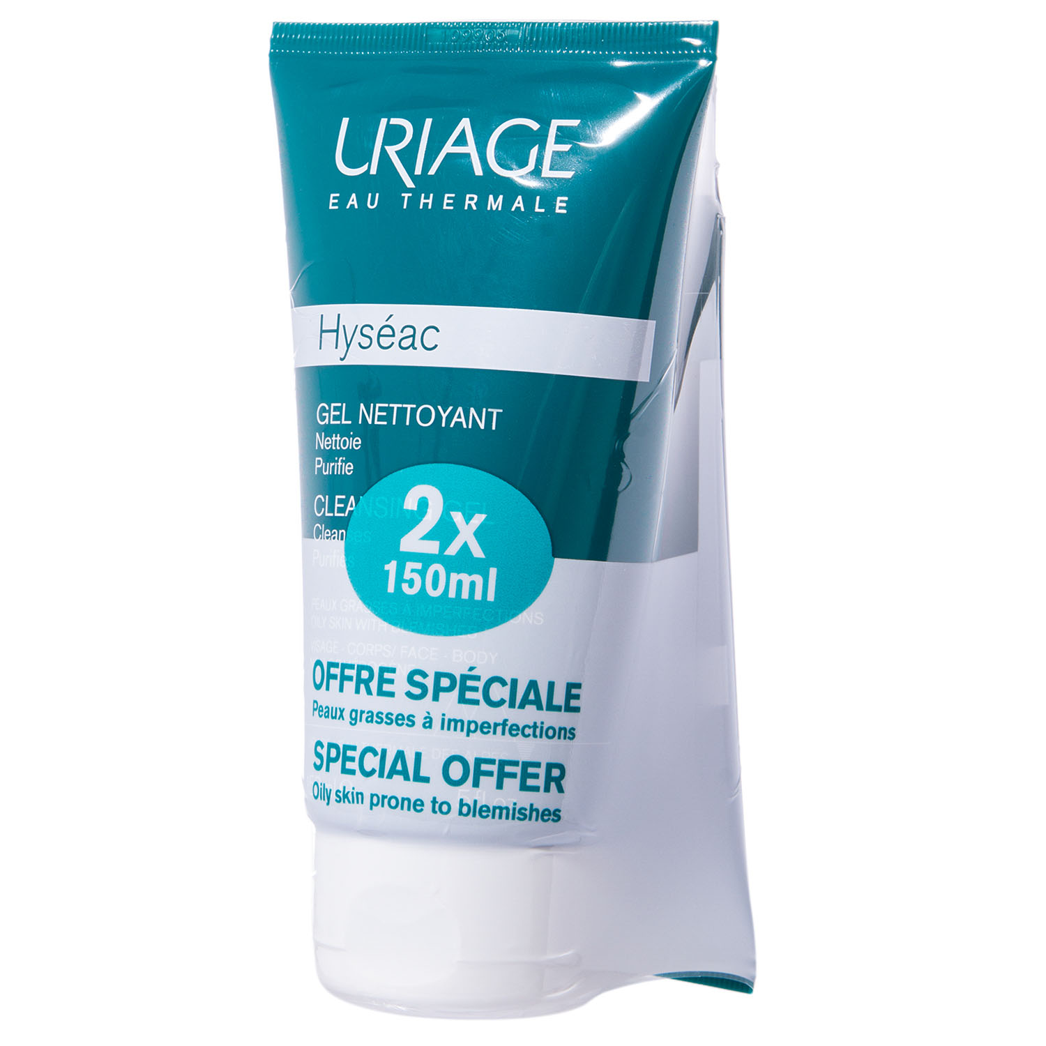 Урьяж Набор (мягкий очищающий гель, 150 мл х 2 шт) (Uriage, Hyseac) фото 1