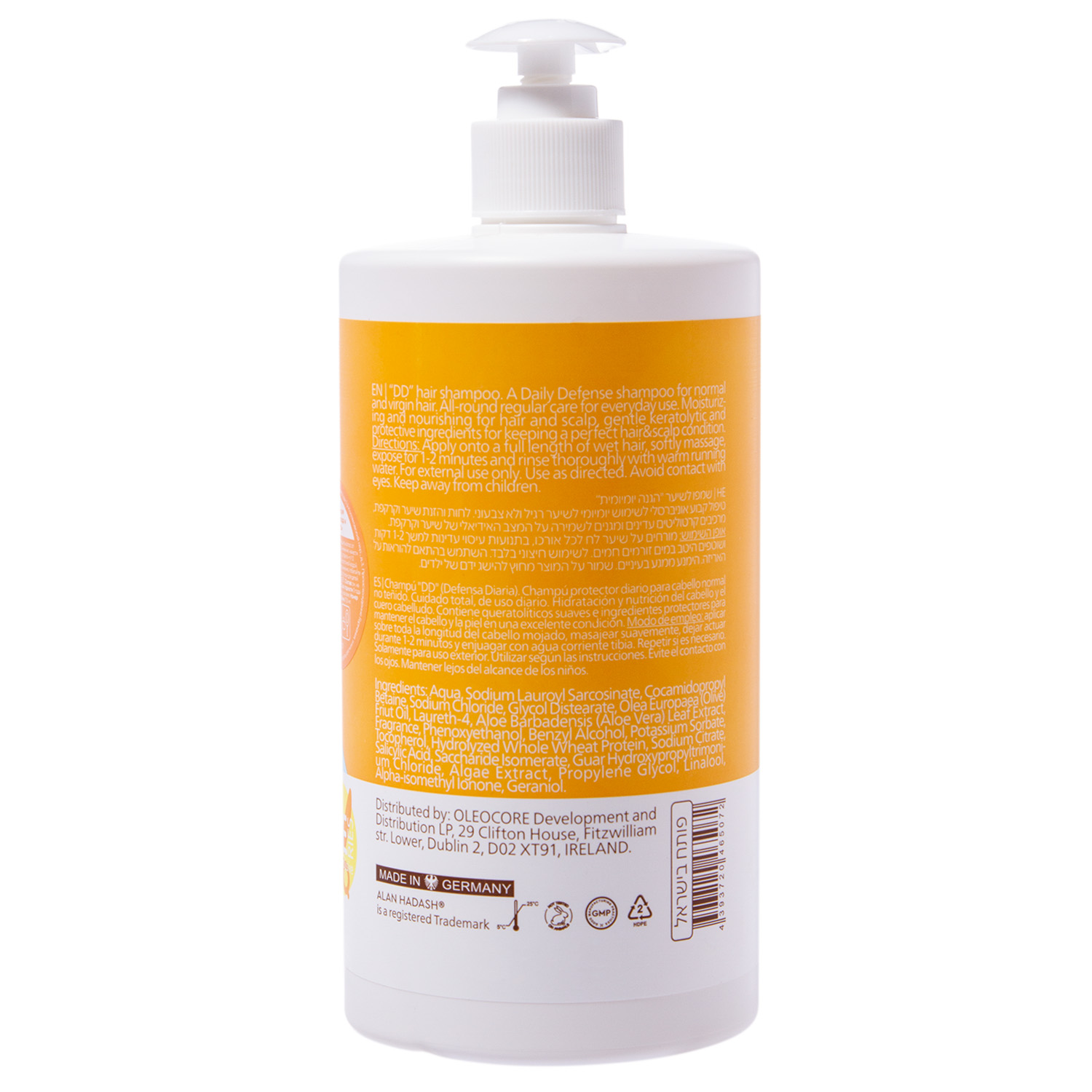 Алан Хадаш Бессульфатный шампунь для ежедневного применения и защиты волос Daily Defense, 750 мл (Alan Hadash, Ежедневная защита) Алан Хадаш Бессульфатный шампунь для ежедневного применения и защиты волос Daily Defense, 750 мл (Alan Hadash, Ежедневная защита) фото 1