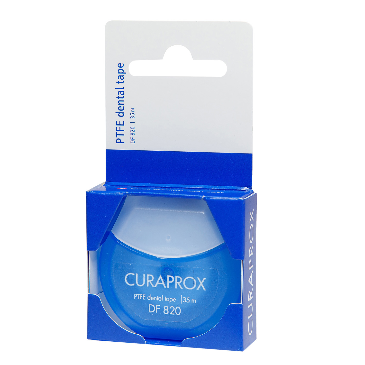 Курапрокс Нить межзубная тефлоновая с хлоргексидином 35 м, 1 шт (Curaprox, Зубные нити) Курапрокс Нить межзубная тефлоновая с хлоргексидином 35 м, 1 шт (Curaprox, Зубные нити) фото 1