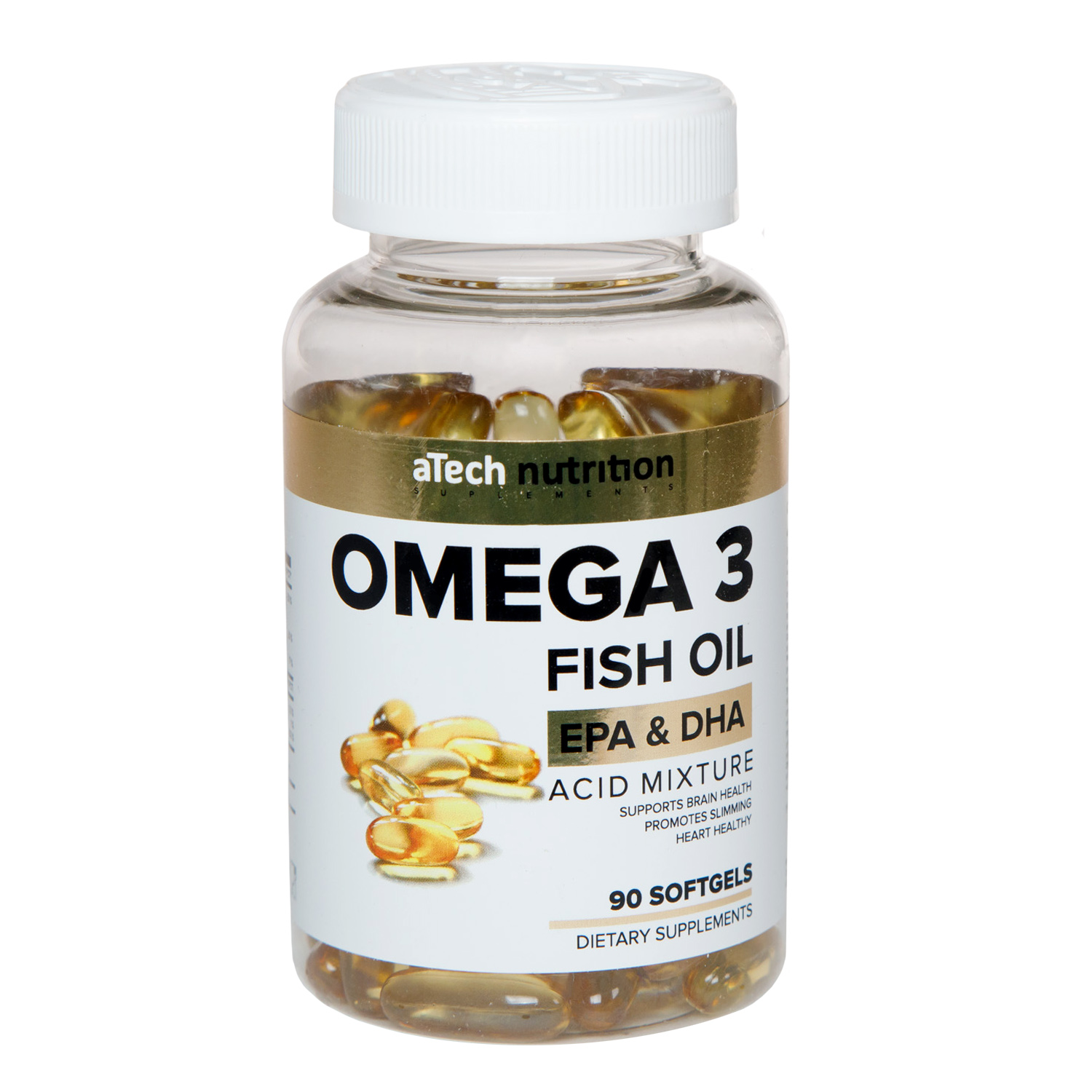  Омега 3 1360 мг, 90 мягких капсул (A Tech Nutrition, Омега) фото 6